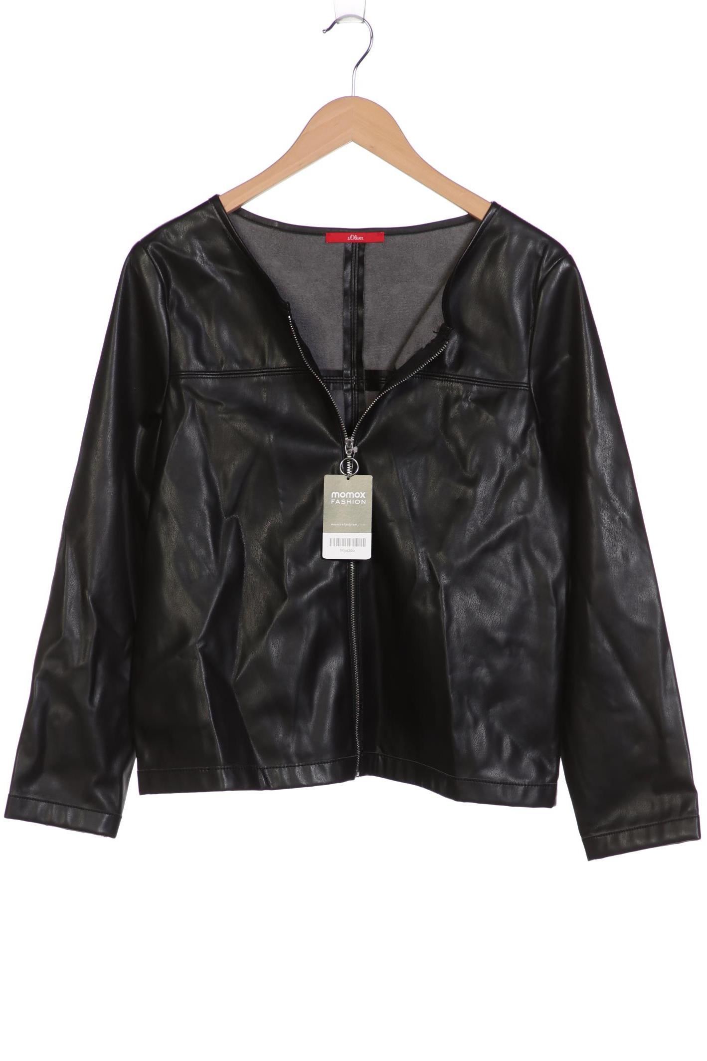 

s.Oliver Damen Jacke, schwarz, Gr. 38