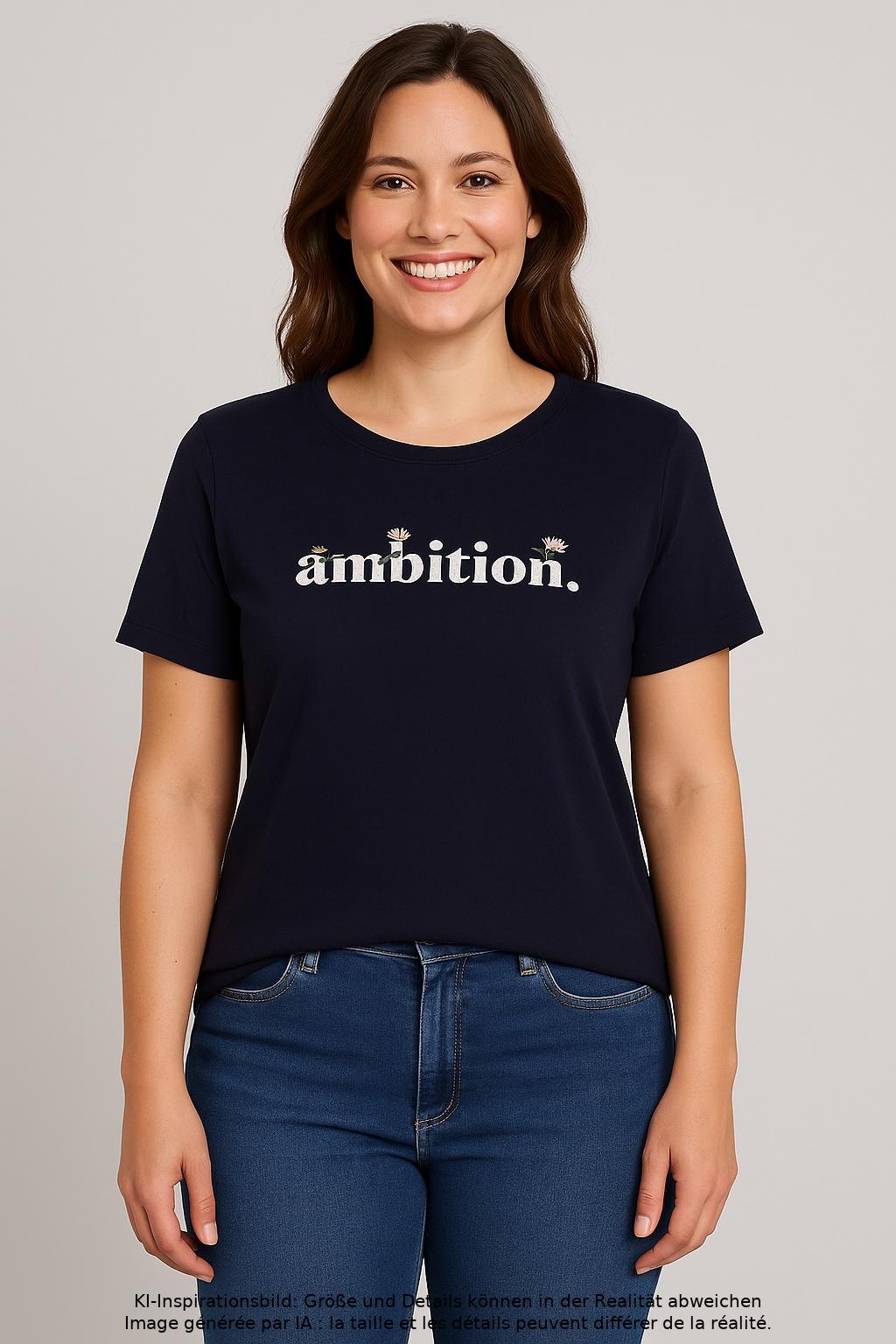 

s.Oliver Damen T-Shirt, marineblau, Gr. 44