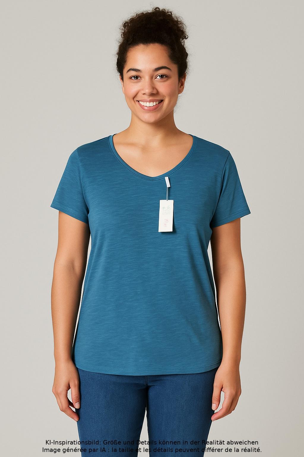 

s.Oliver Damen T-Shirt, blau, Gr. 40