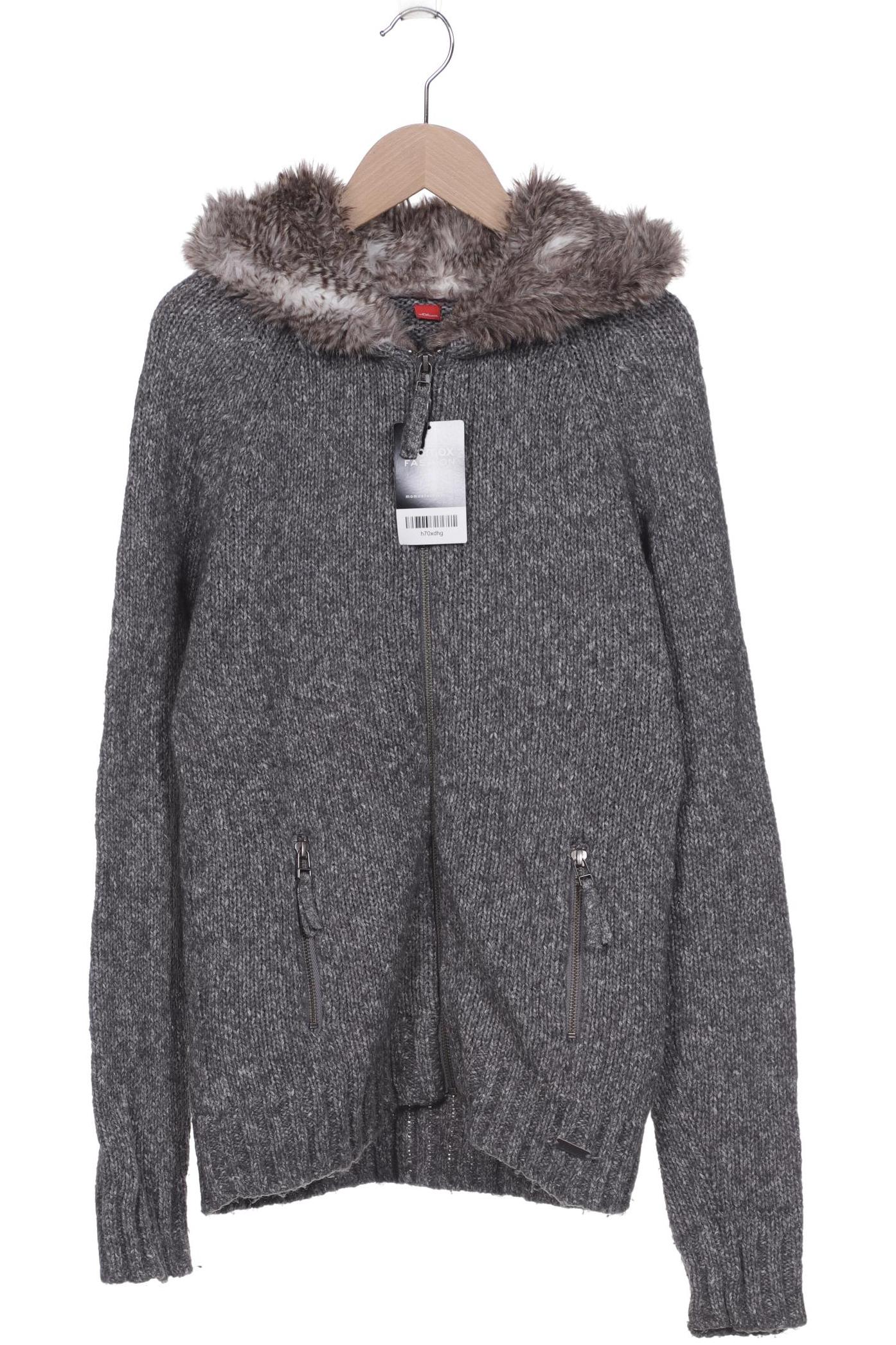 

s.Oliver Damen Strickjacke, grau, Gr. 38