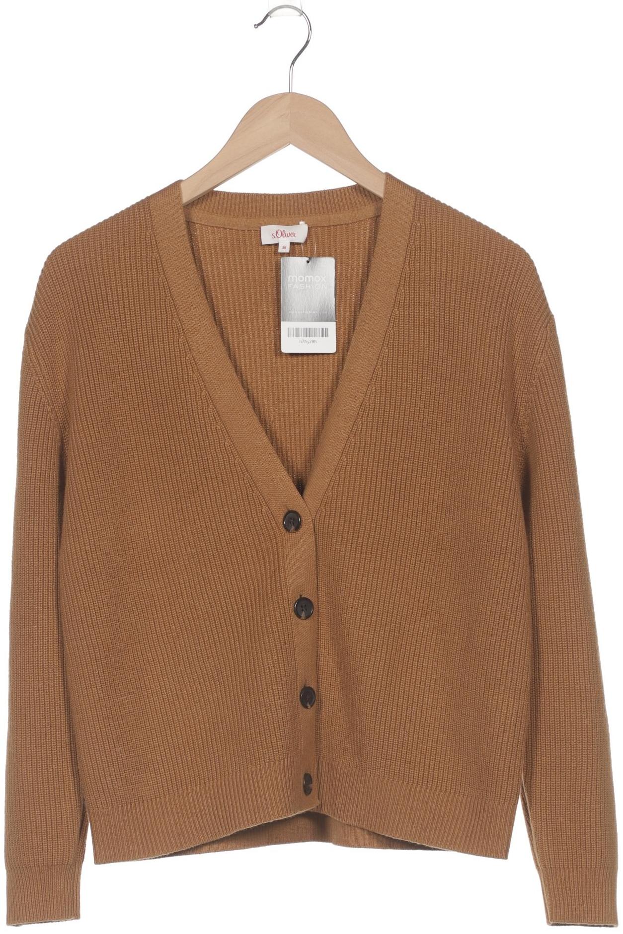

s.Oliver Damen Strickjacke, braun, Gr. 36