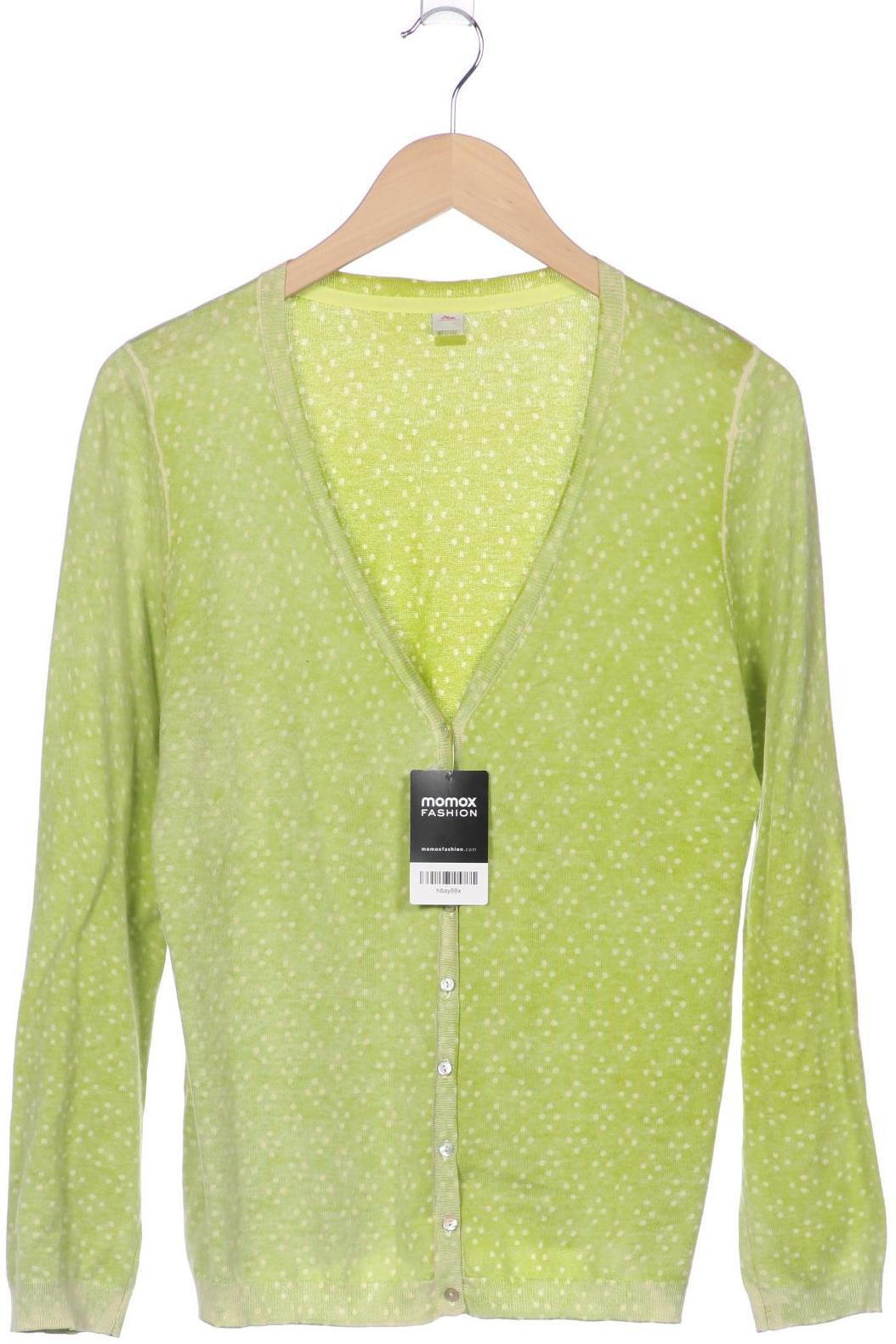 

s.Oliver Damen Strickjacke, hellgrün, Gr. 40