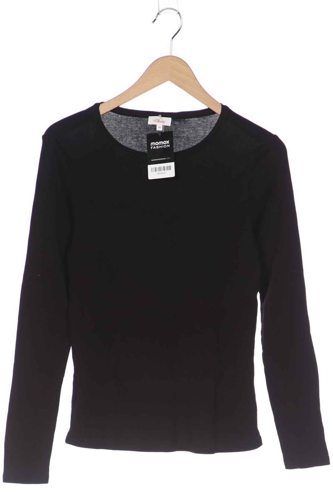 

s.Oliver Damen Langarmshirt, schwarz