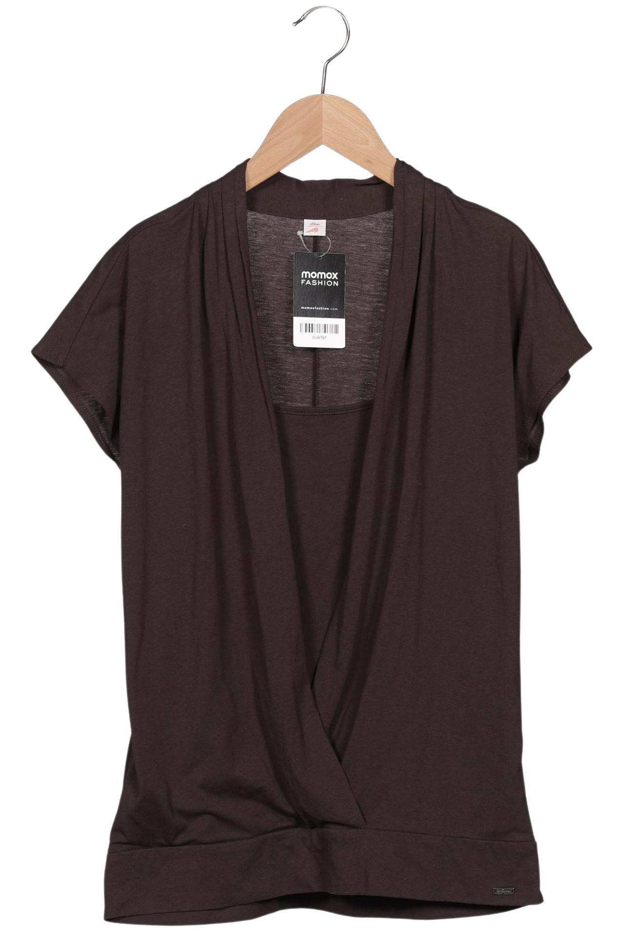 

s.Oliver Damen T-Shirt, braun, Gr. 40