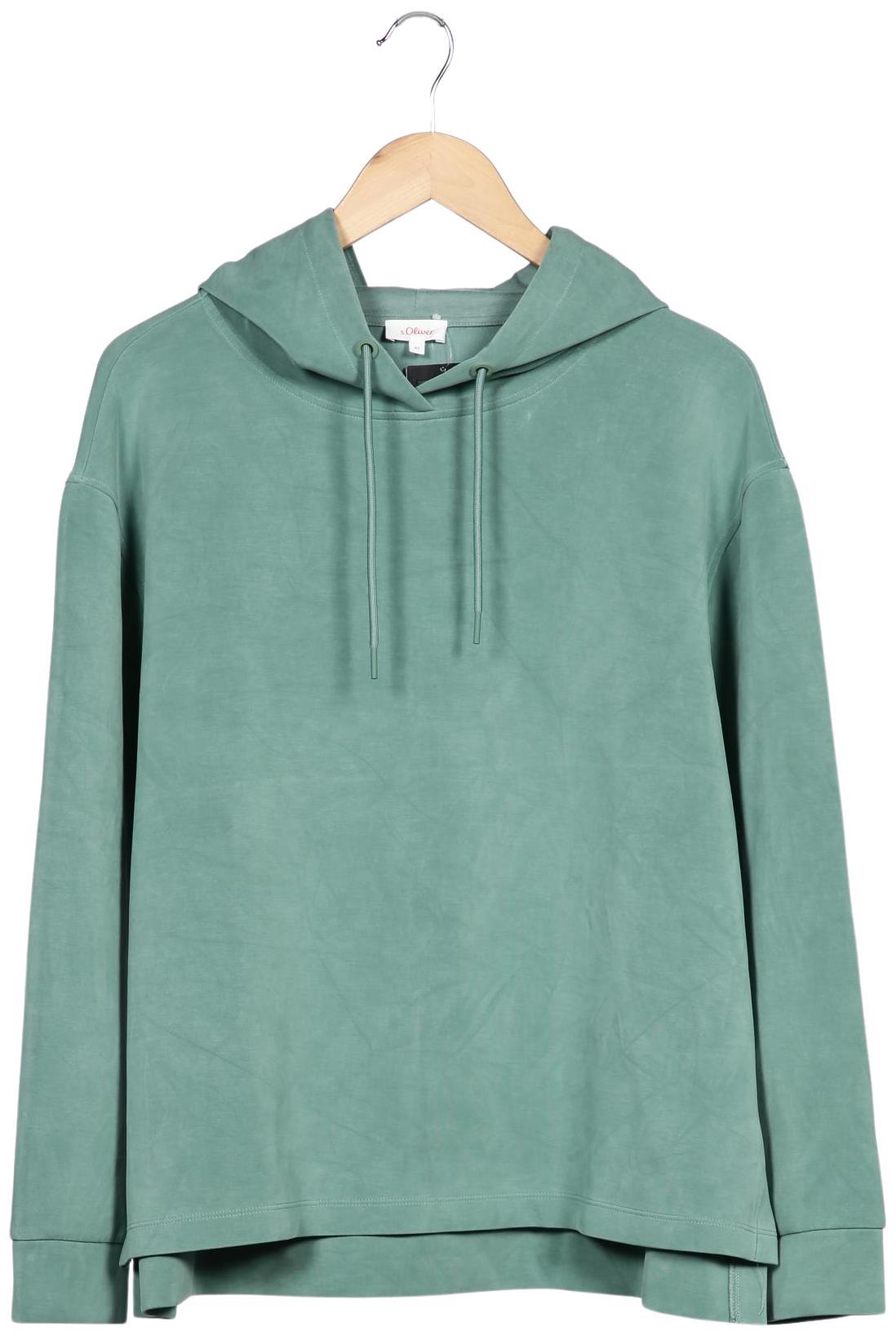 

s.Oliver Damen Kapuzenpullover, grün, Gr. 42