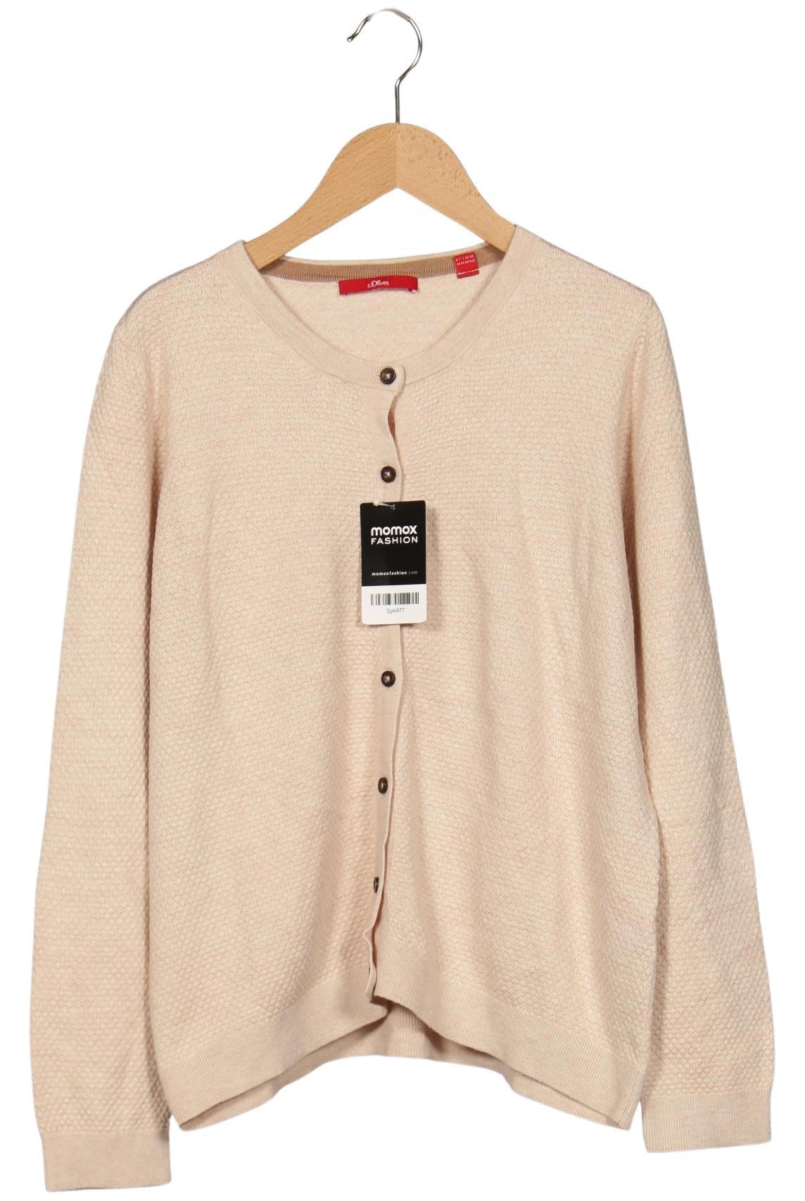 

s.Oliver Damen Strickjacke, beige, Gr. 42