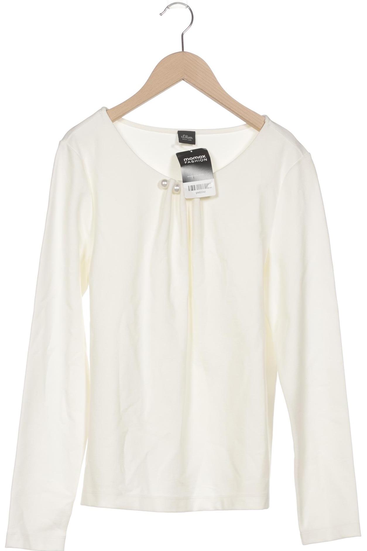 

s.Oliver Damen Langarmshirt, cremeweiß, Gr. 38