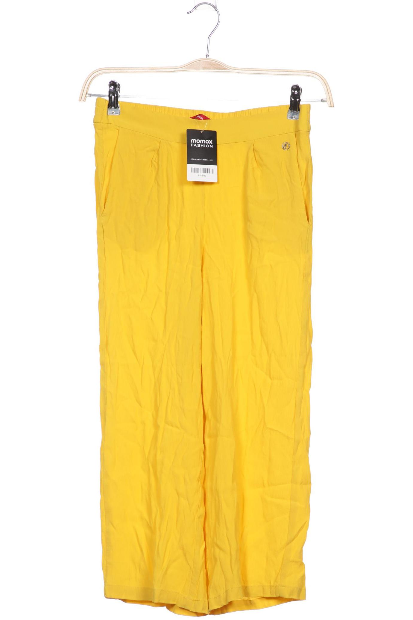 

s.Oliver Damen Stoffhose, gelb, Gr. 34