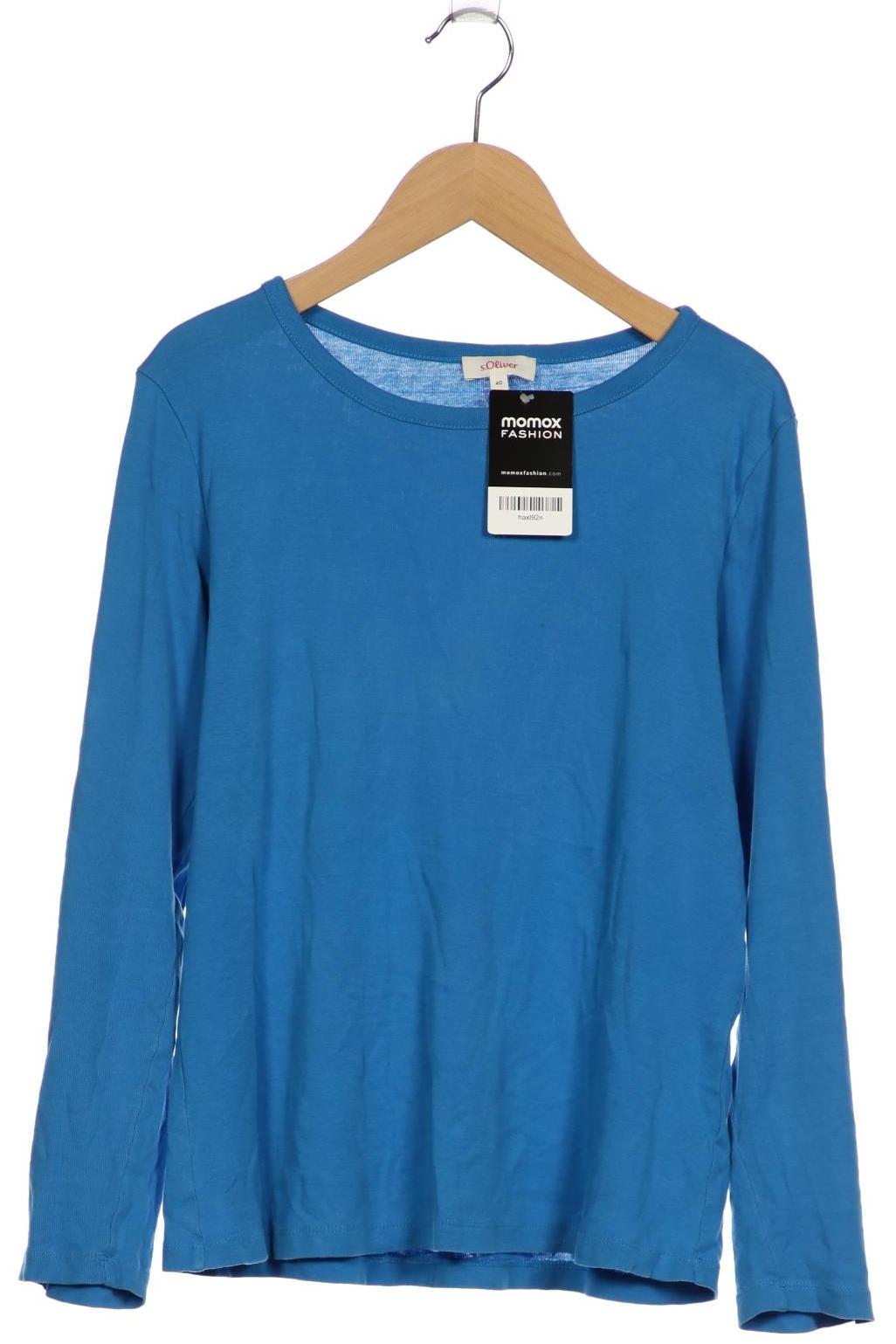 

s.Oliver Damen Langarmshirt, blau, Gr. 40
