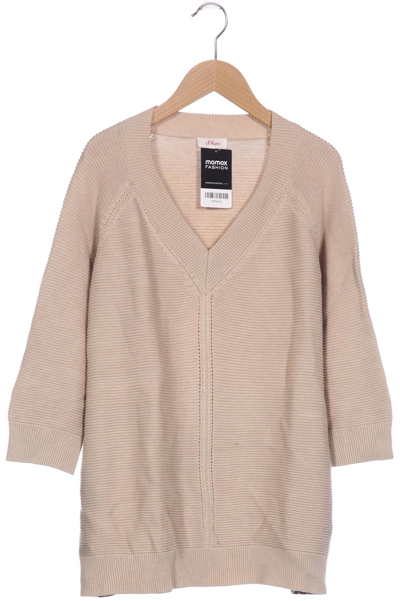 

s.Oliver Damen Pullover, beige, Gr. 42