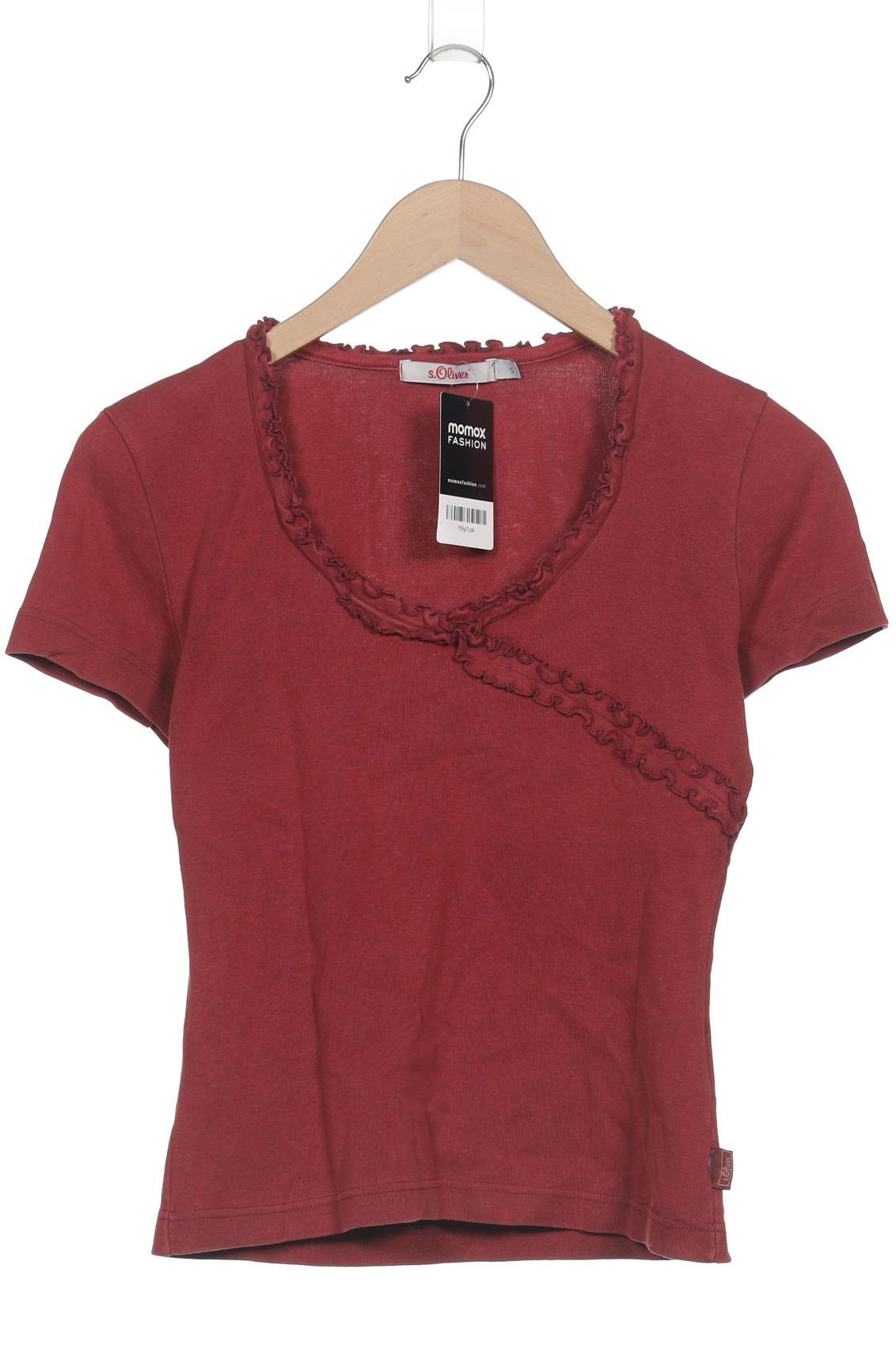 

s.Oliver Damen T-Shirt, bordeaux, Gr. 36