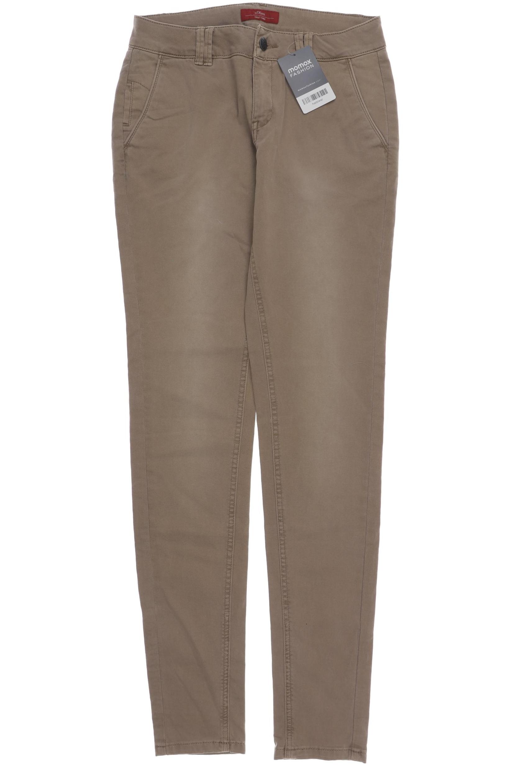 Thumbnail - s.Oliver Damen Stoffhose, braun, Gr. 32
