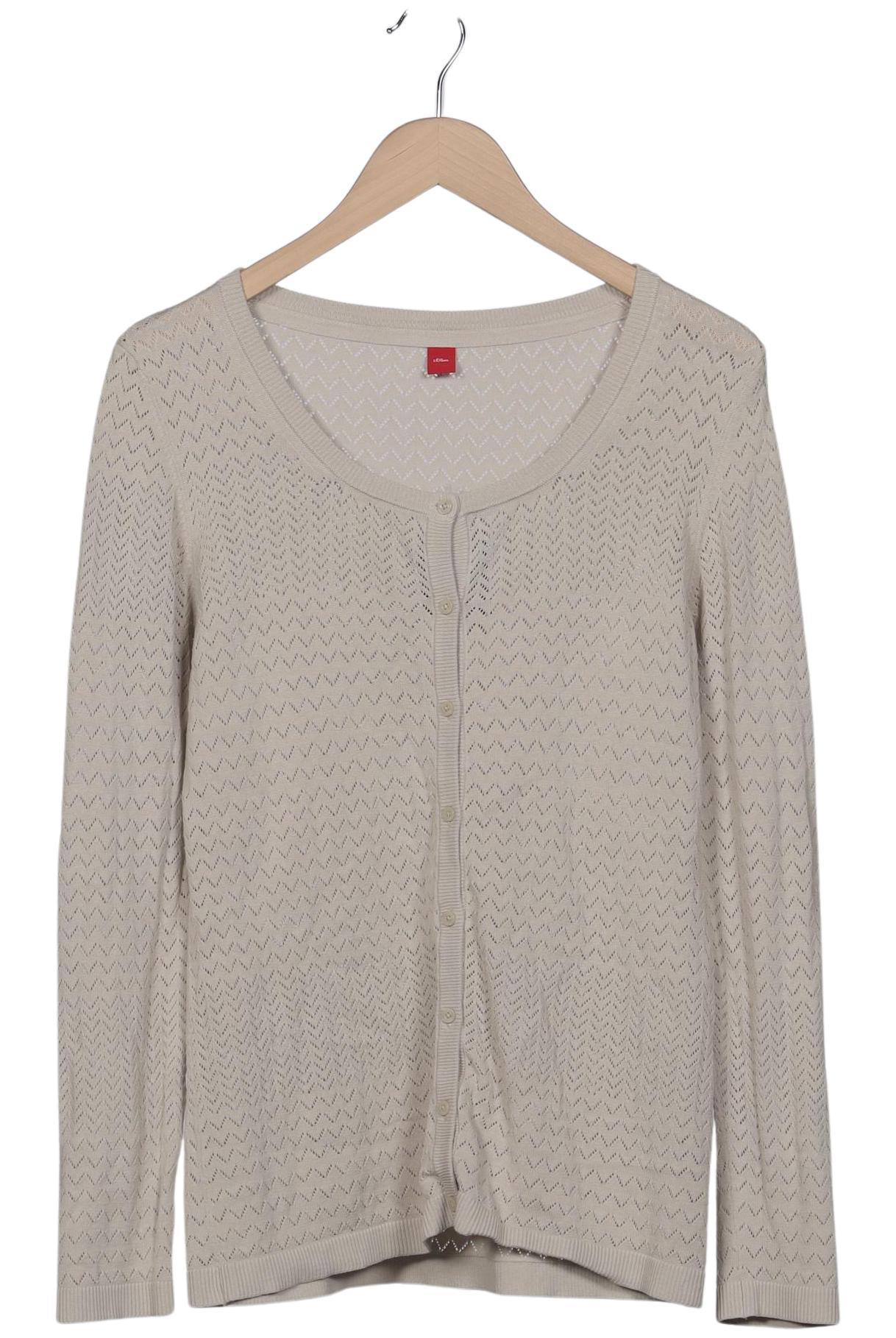 

s.Oliver Damen Strickjacke, beige, Gr. 42