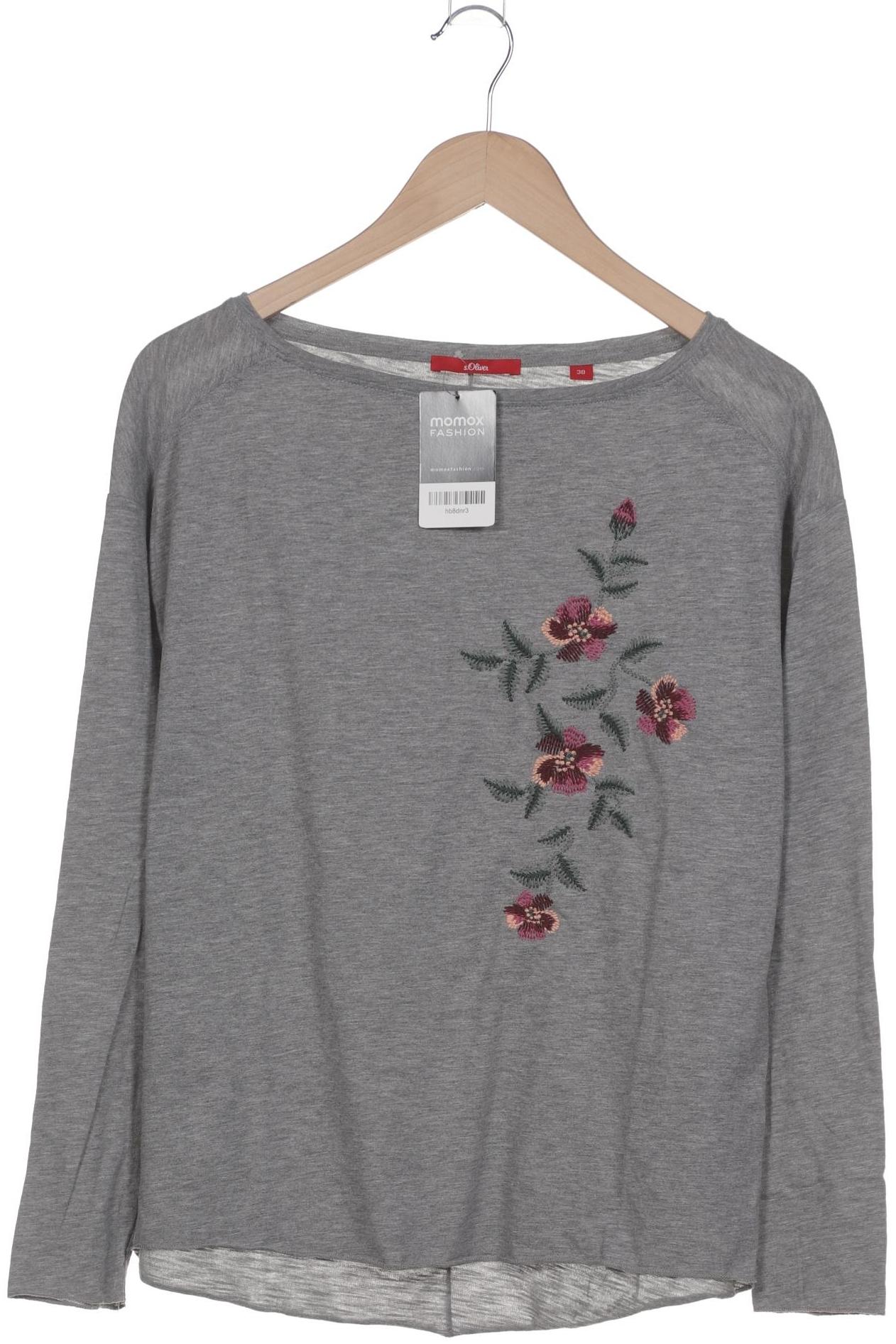 

s.Oliver Damen Langarmshirt, grau, Gr. 38