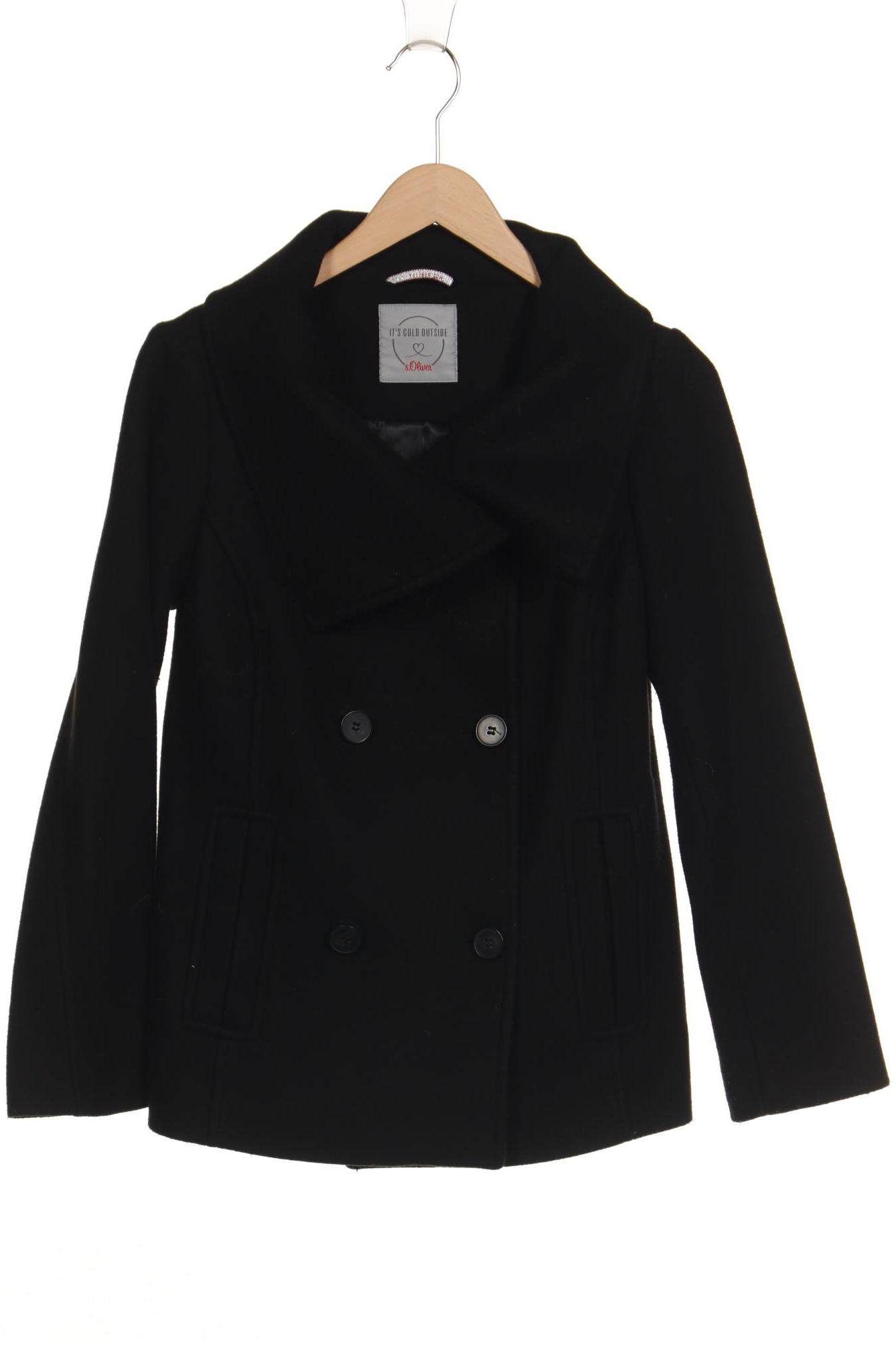 

s.Oliver Damen Jacke, schwarz, Gr. 36