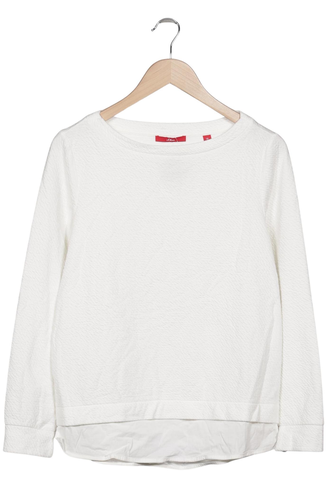 

s.Oliver Damen Pullover, weiß, Gr. 36