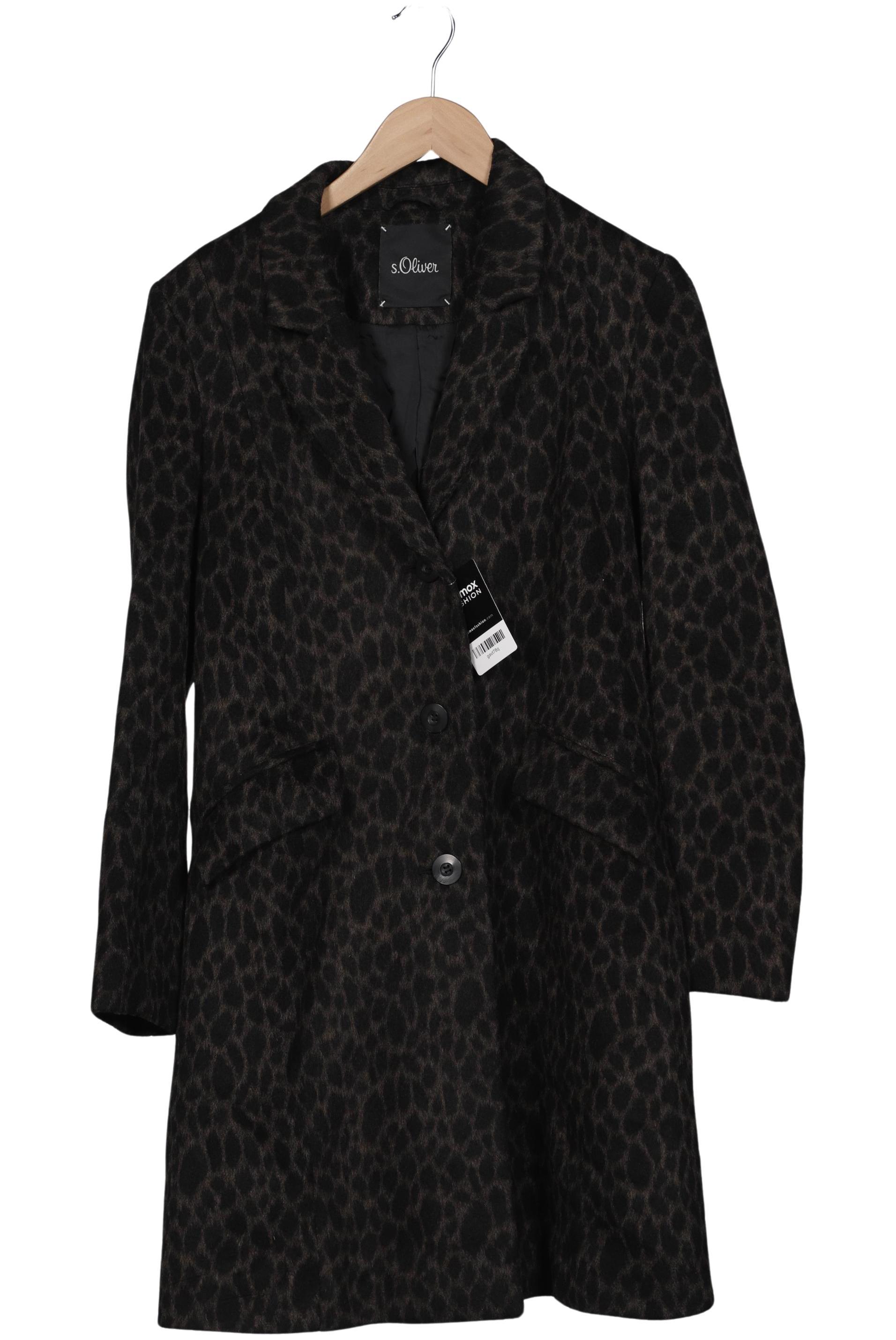 

s.Oliver Damen Mantel, schwarz, Gr. 38