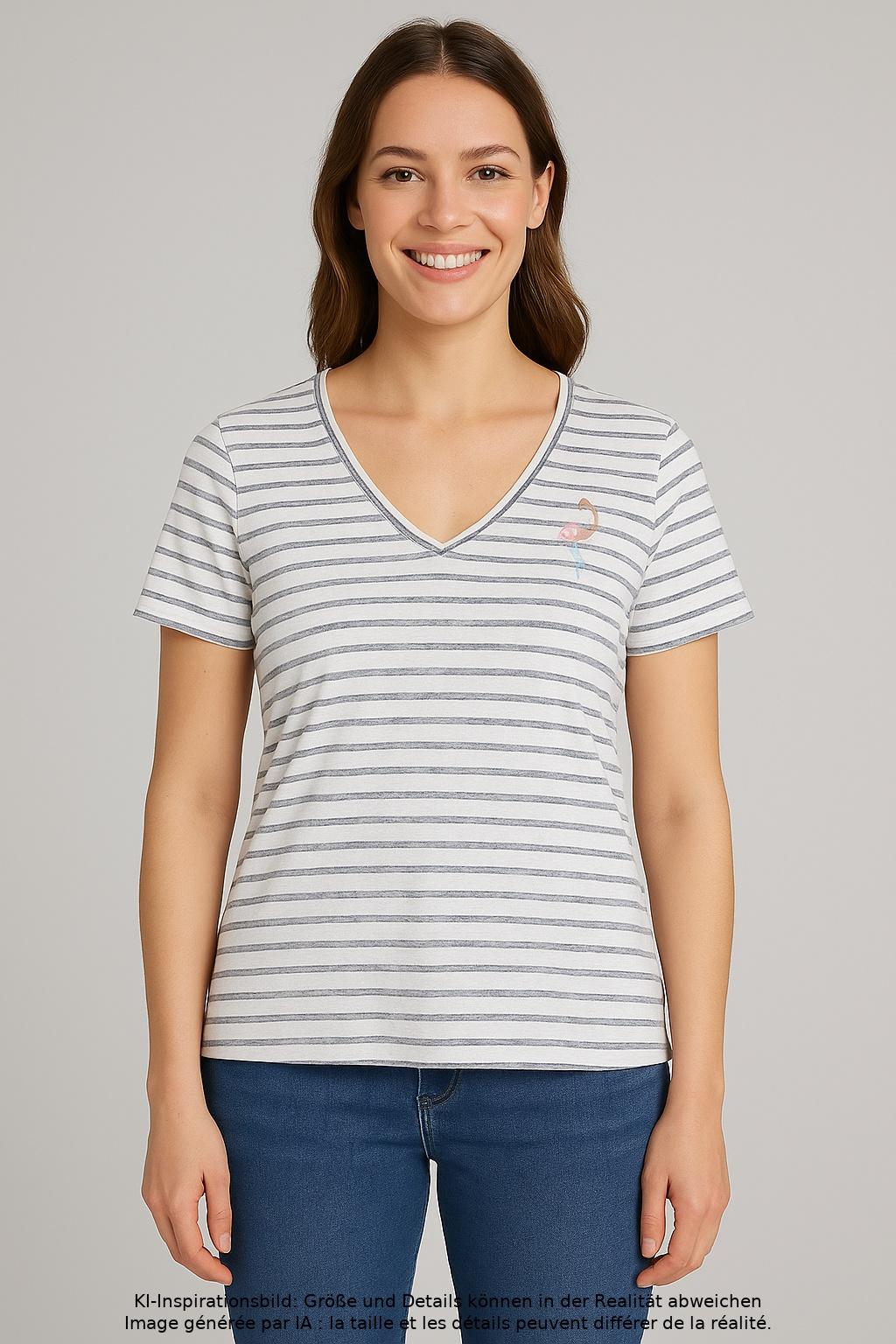 

s.Oliver Damen T-Shirt, mehrfarbig, Gr. 42
