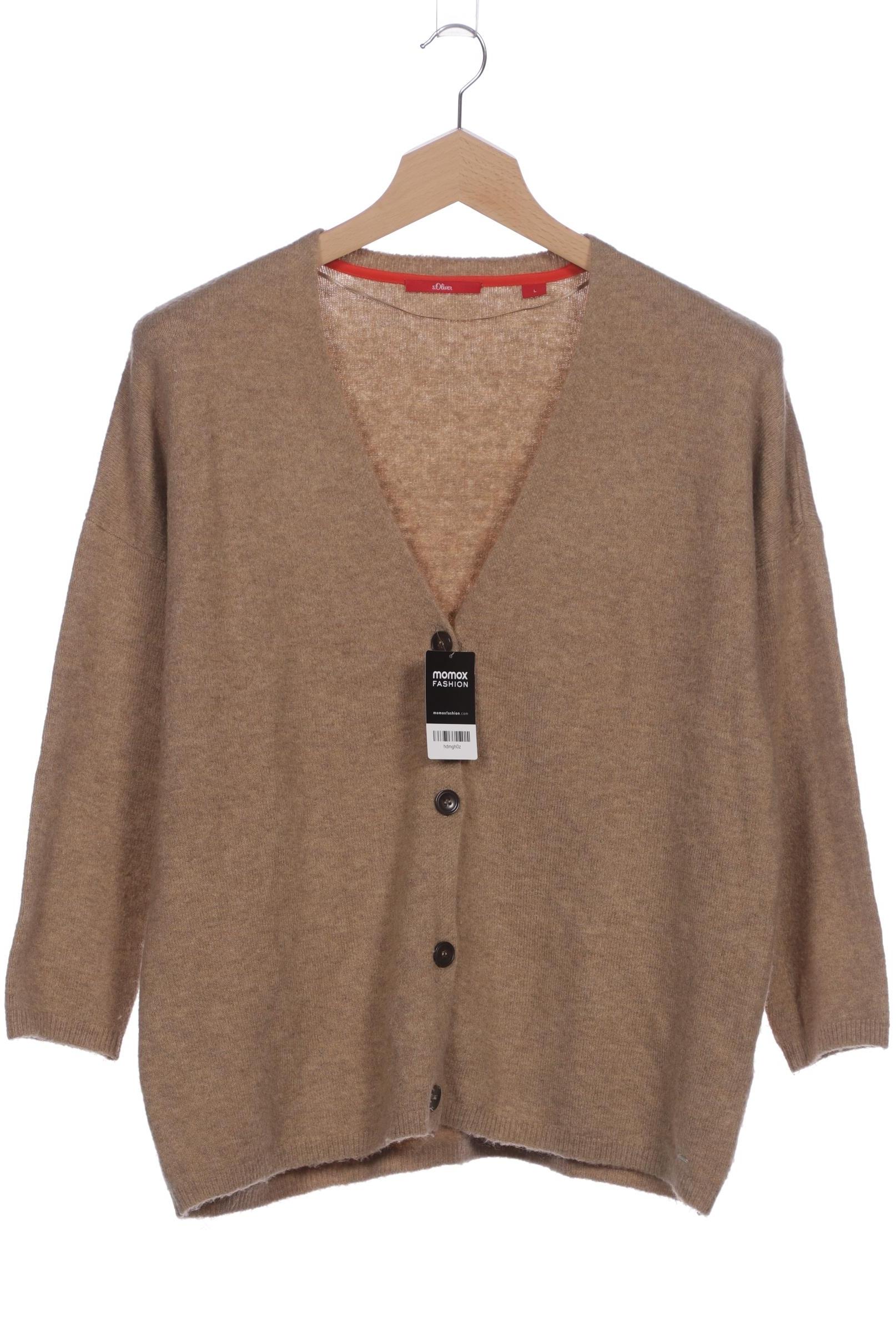 

s.Oliver Damen Strickjacke, beige, Gr. 42