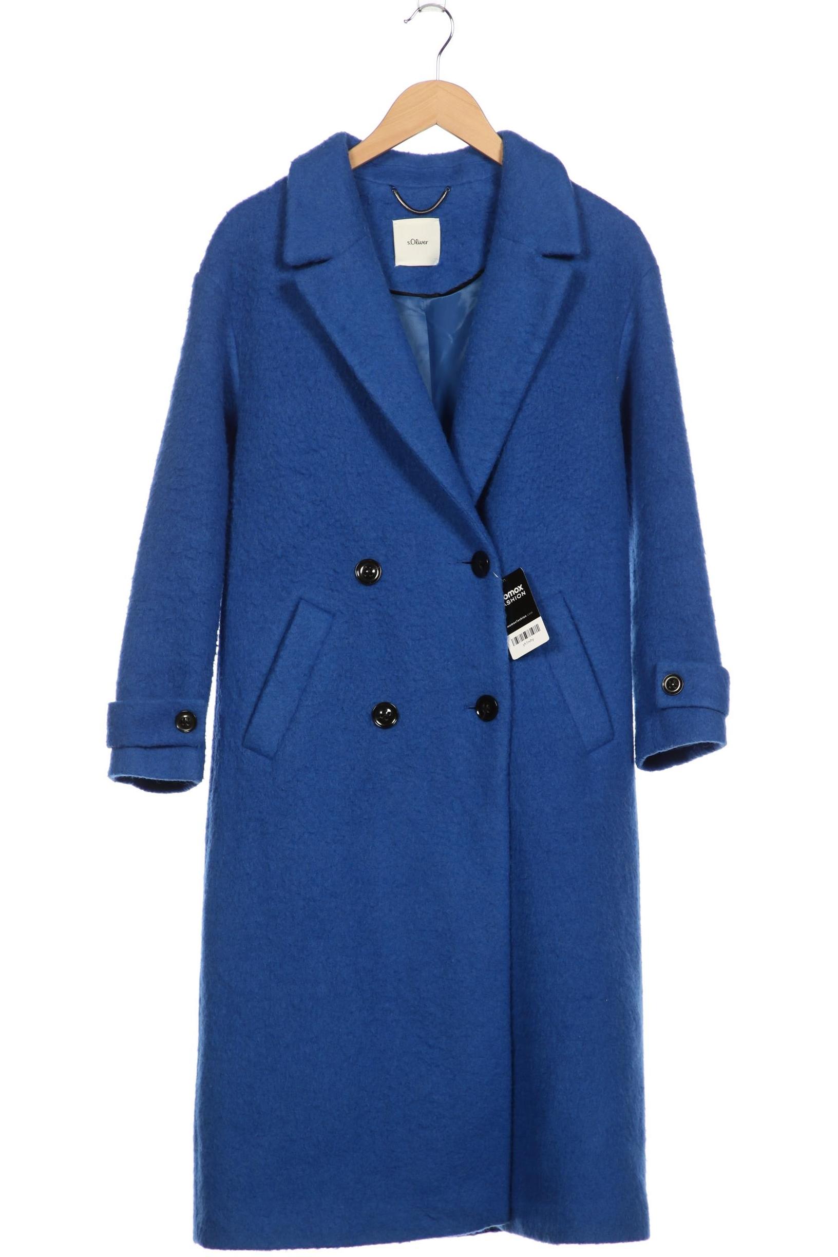 

s.Oliver Damen Mantel, blau, Gr. 36