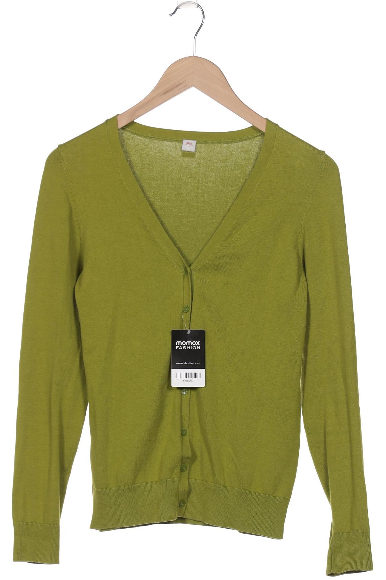 

s.Oliver Damen Strickjacke, grün, Gr. 38