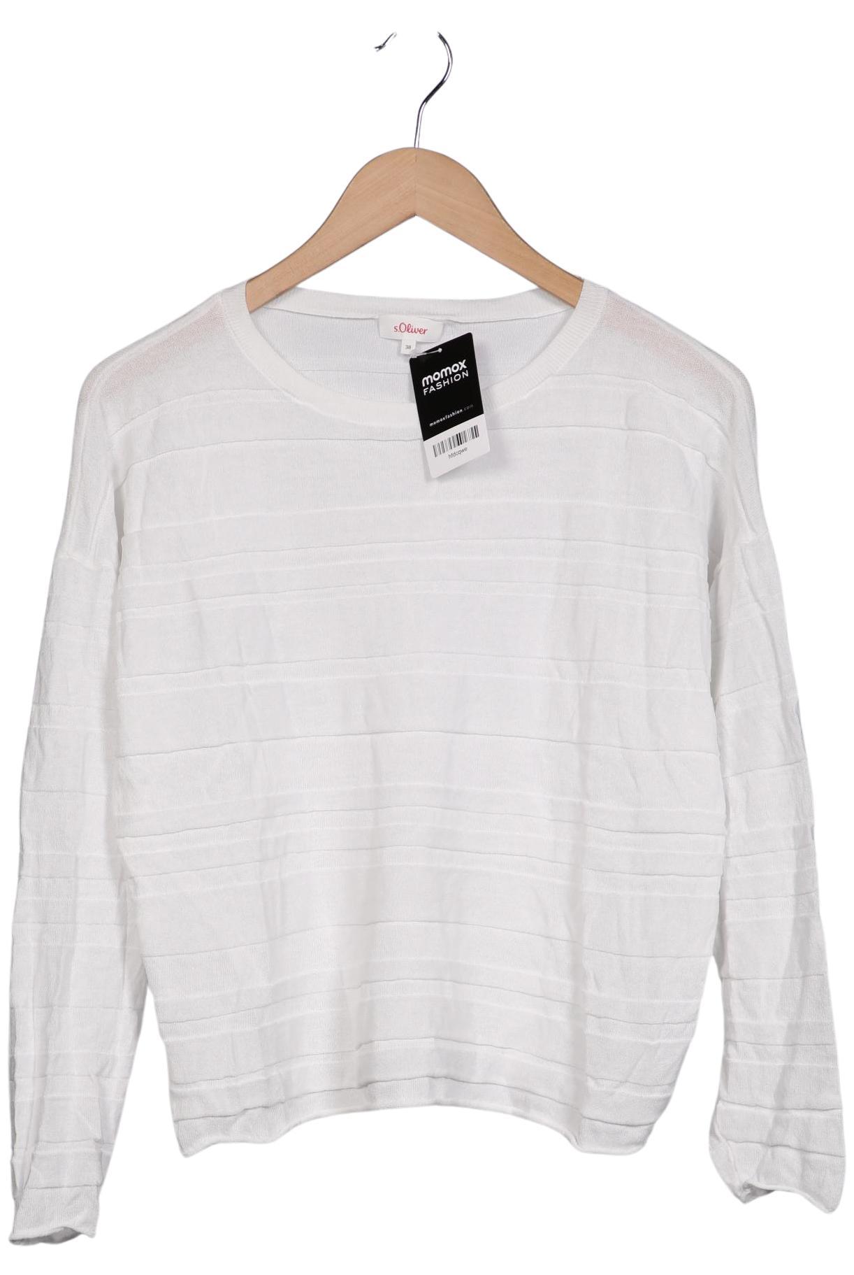 

s.Oliver Damen Pullover, weiß, Gr. 38