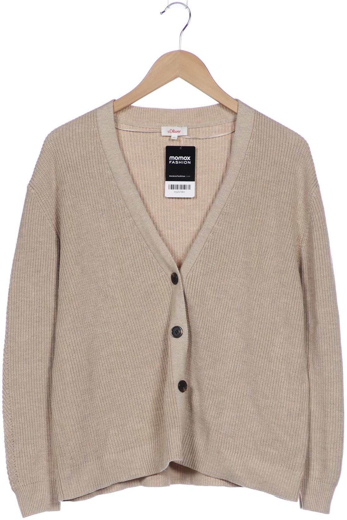 

s.Oliver Damen Strickjacke, beige, Gr. 42