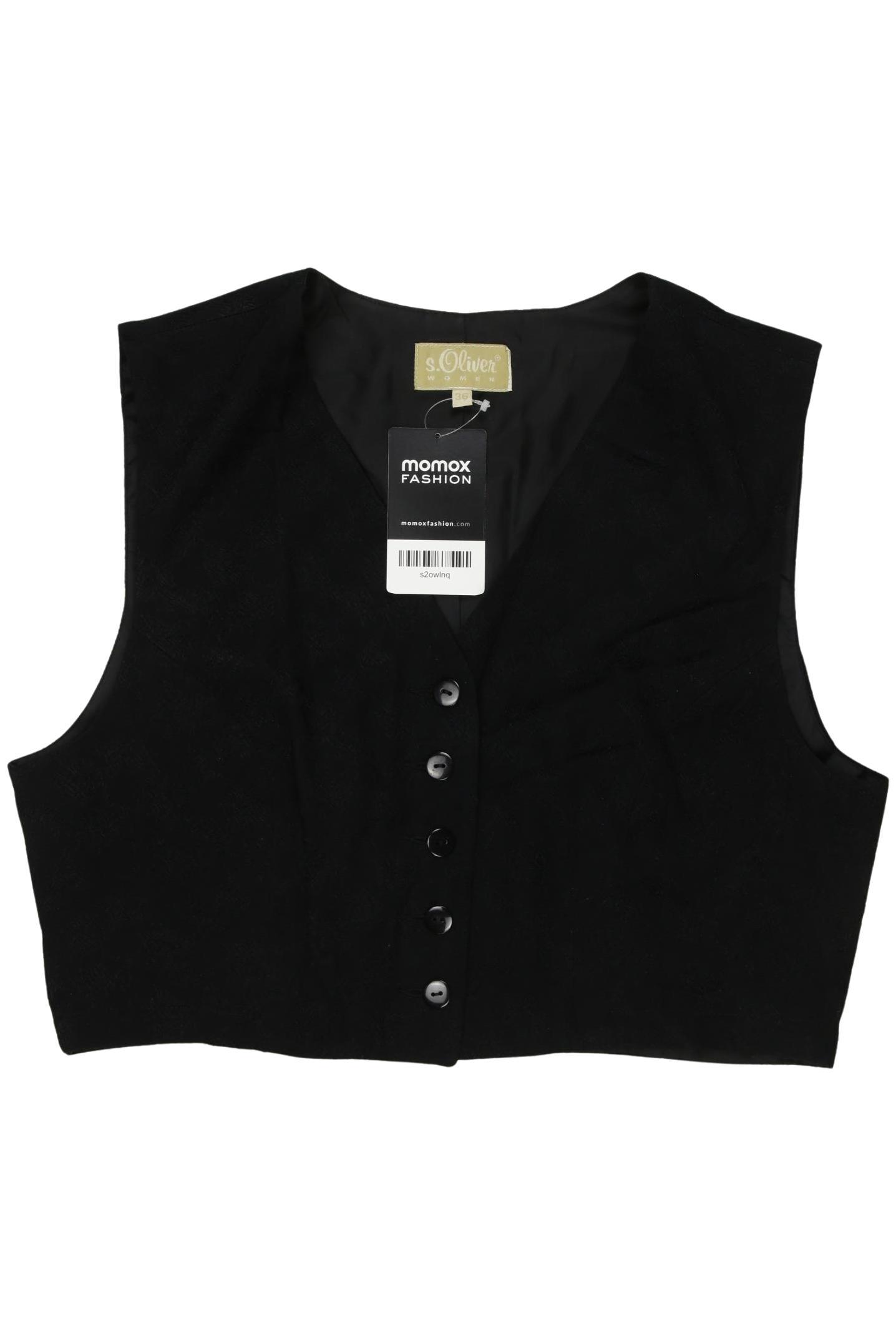 

s.Oliver Damen Weste, schwarz, Gr. 36