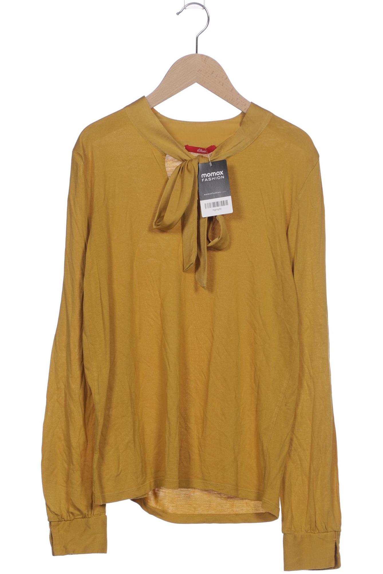 

s.Oliver Damen Langarmshirt, gelb, Gr. 36
