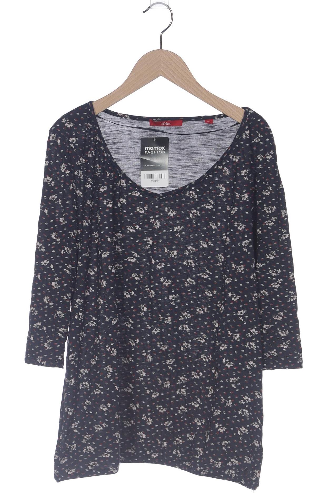 

s.Oliver Damen Langarmshirt, marineblau, Gr. 40