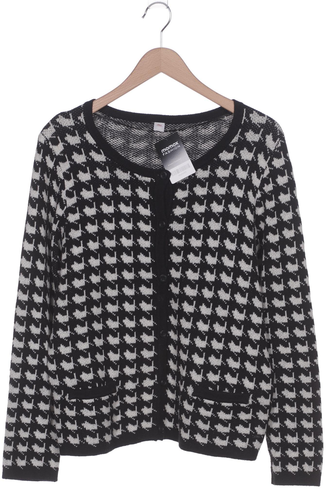 

s.Oliver Damen Strickjacke, schwarz, Gr. 44