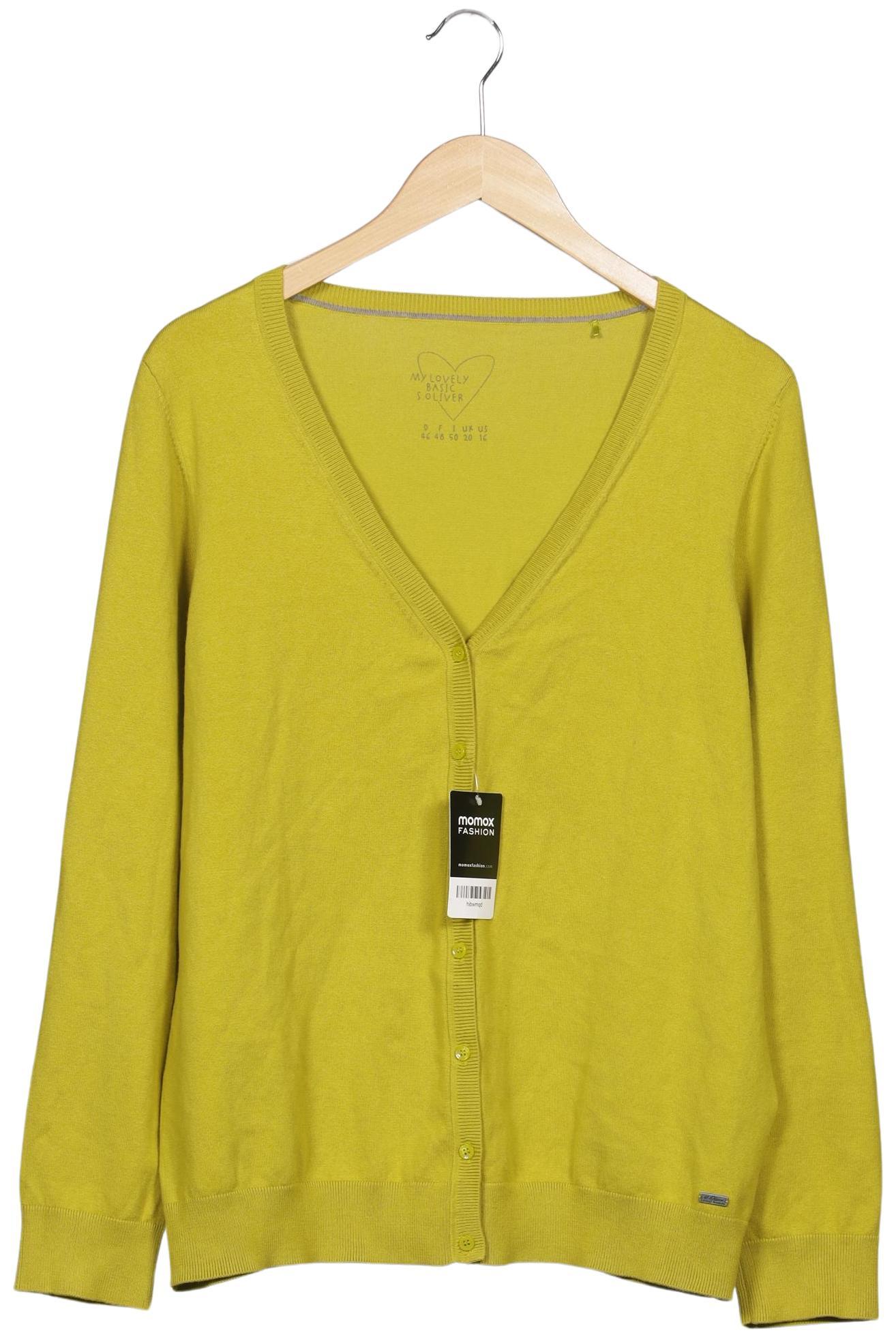 

s.Oliver Damen Strickjacke, gelb, Gr. 46