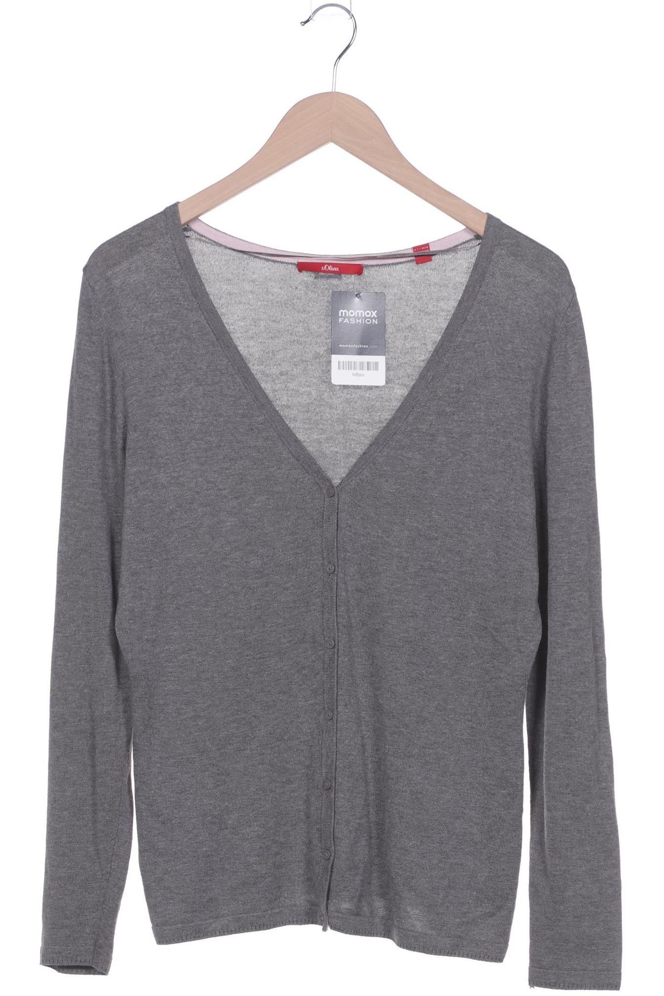

s.Oliver Damen Strickjacke, grau, Gr. 40