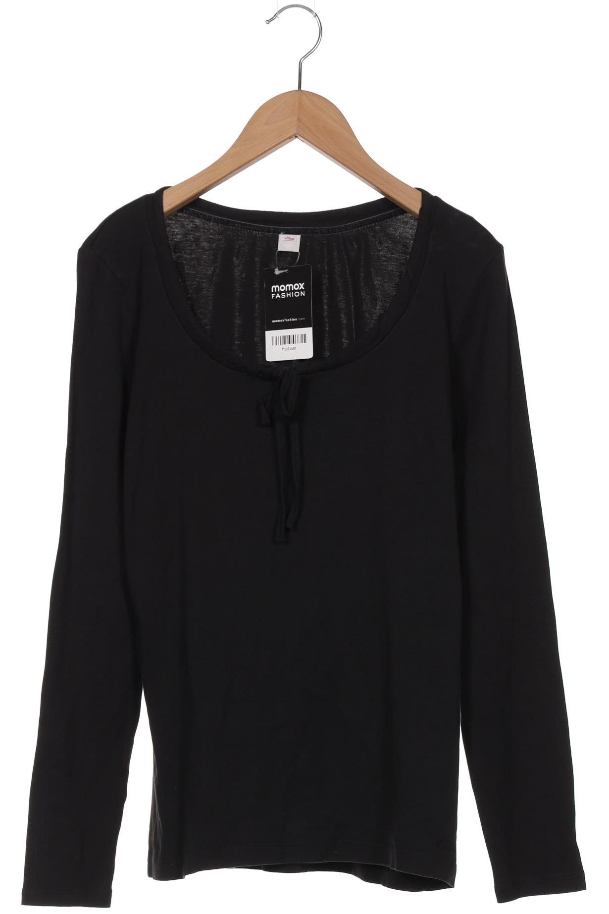 

s.Oliver Damen Langarmshirt, schwarz, Gr. 40