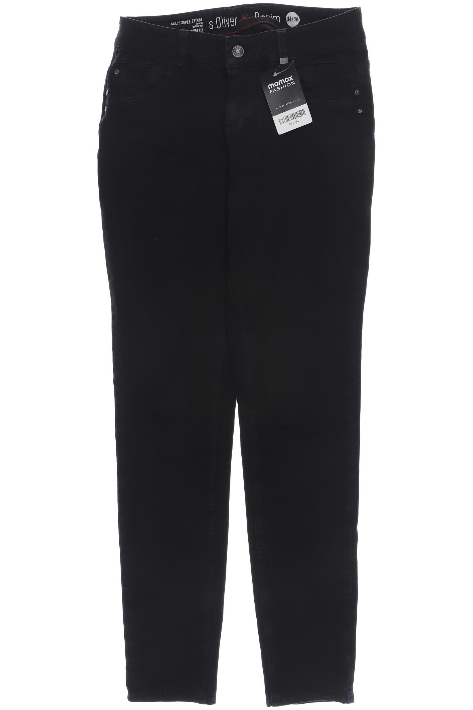 

s.Oliver Damen Jeans, schwarz