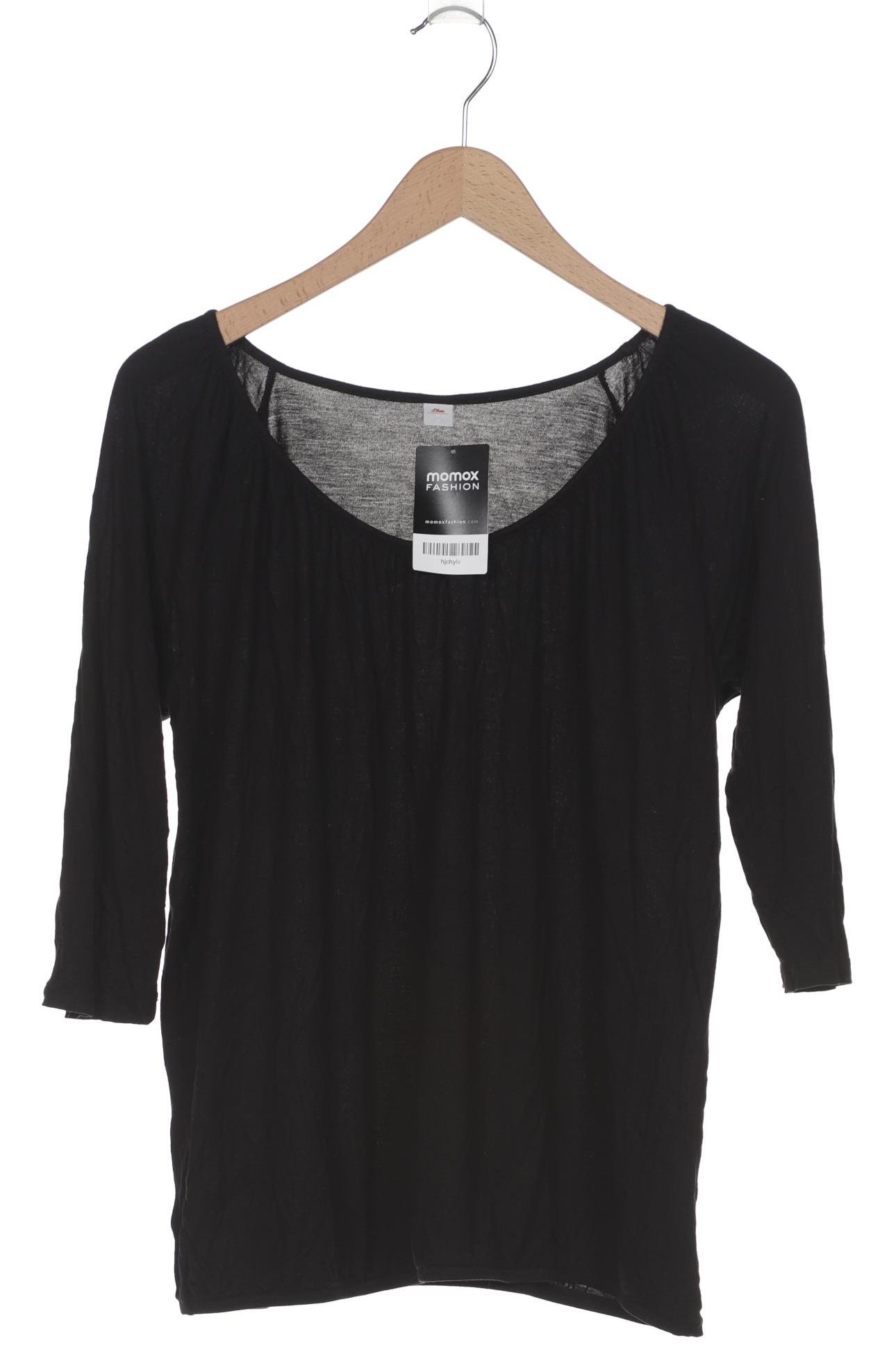 

s.Oliver Damen Langarmshirt, schwarz, Gr. 42