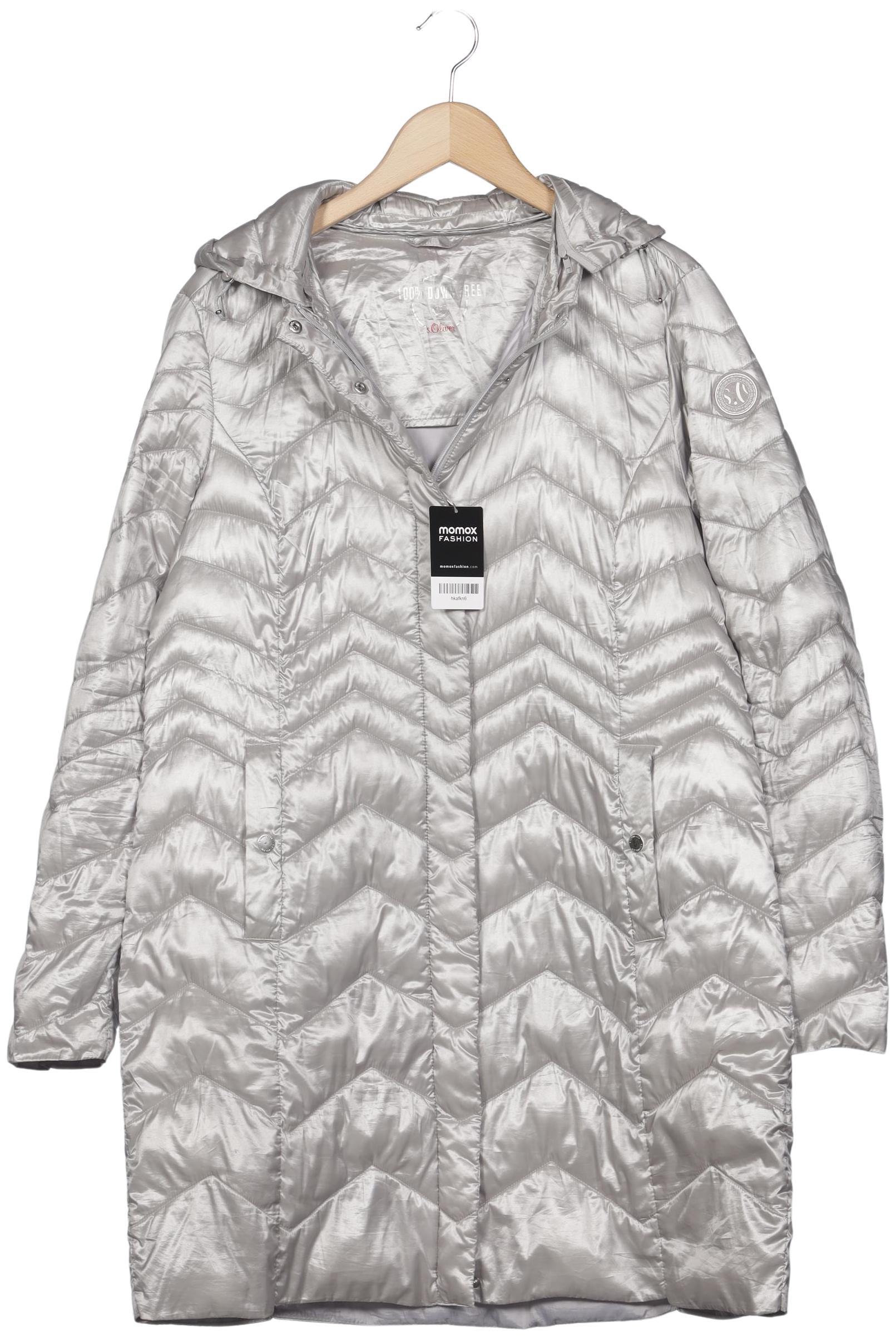 

s.Oliver Damen Mantel, silber, Gr. 42