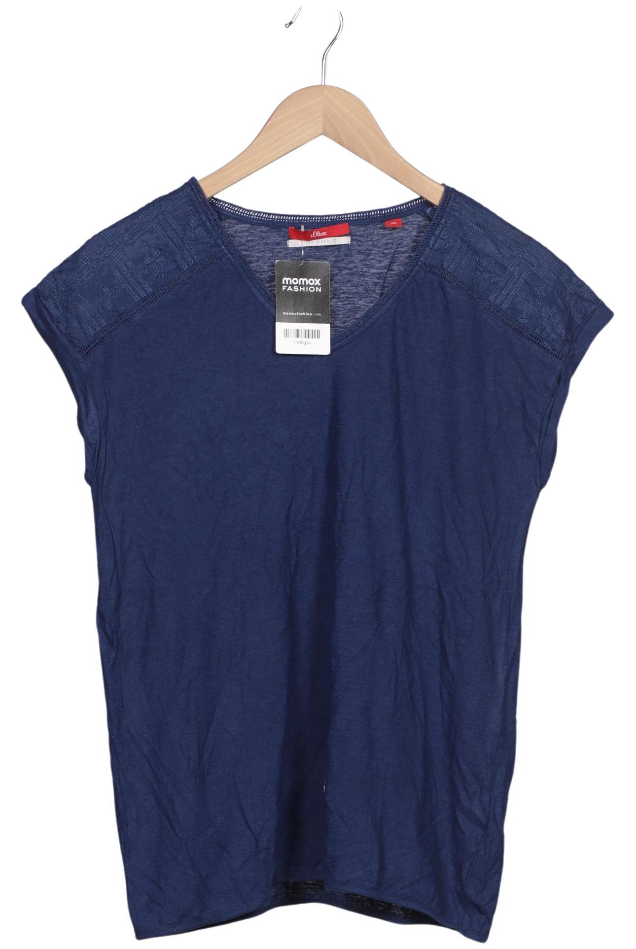 

s.Oliver Damen T-Shirt, blau, Gr. 40
