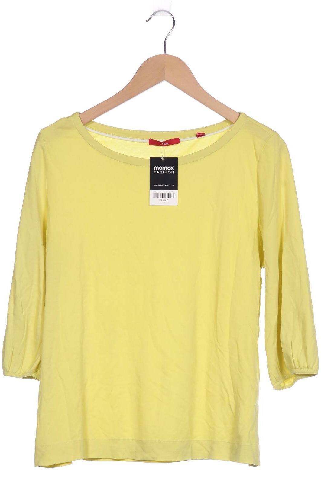 

s.Oliver Damen Langarmshirt, gelb, Gr. 40