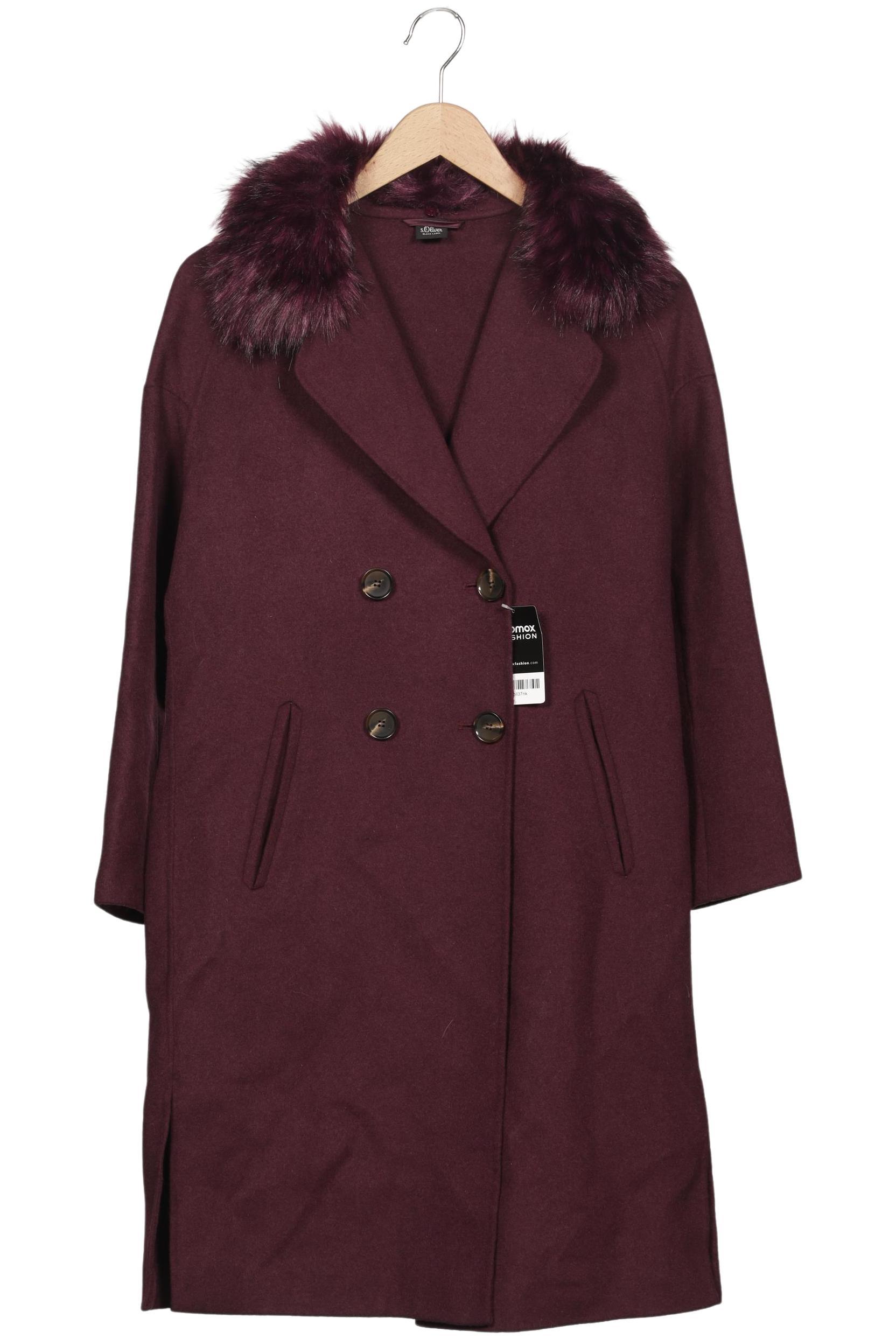 

s.Oliver Damen Mantel, bordeaux, Gr. 34