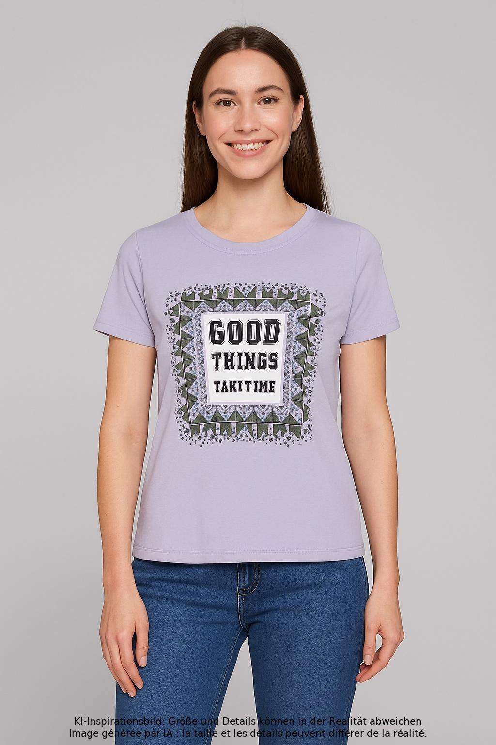 

s.Oliver Damen T-Shirt, flieder, Gr. 36