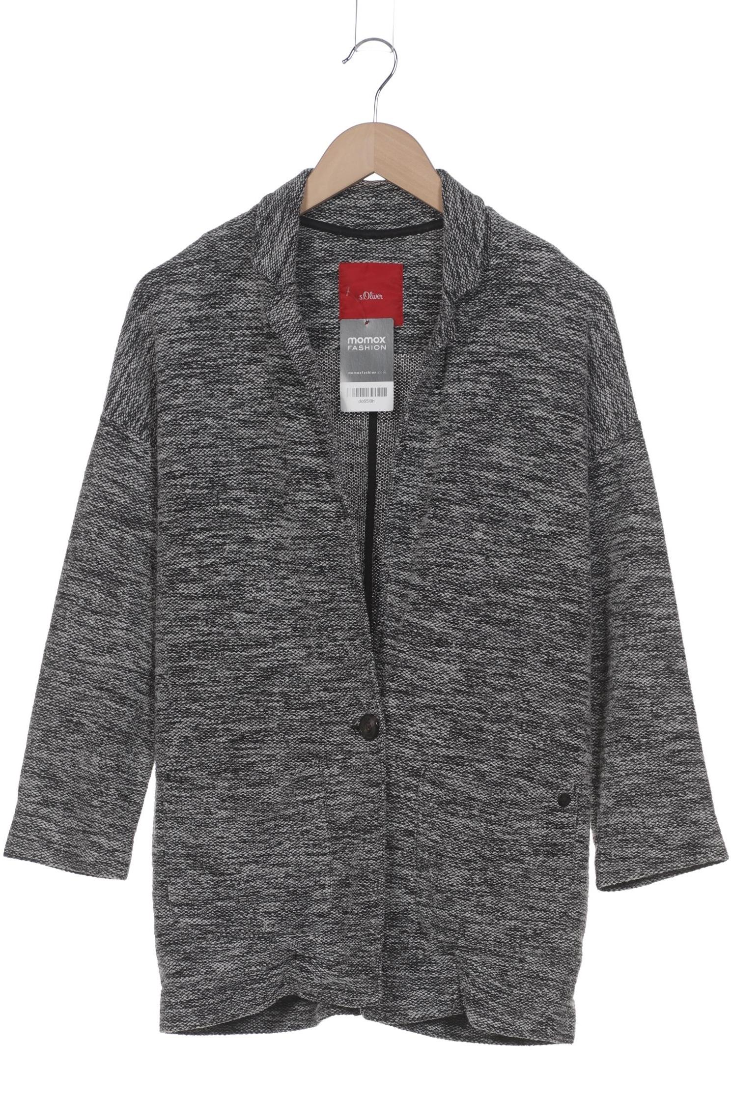 

s.Oliver Damen Strickjacke, grau, Gr. 46