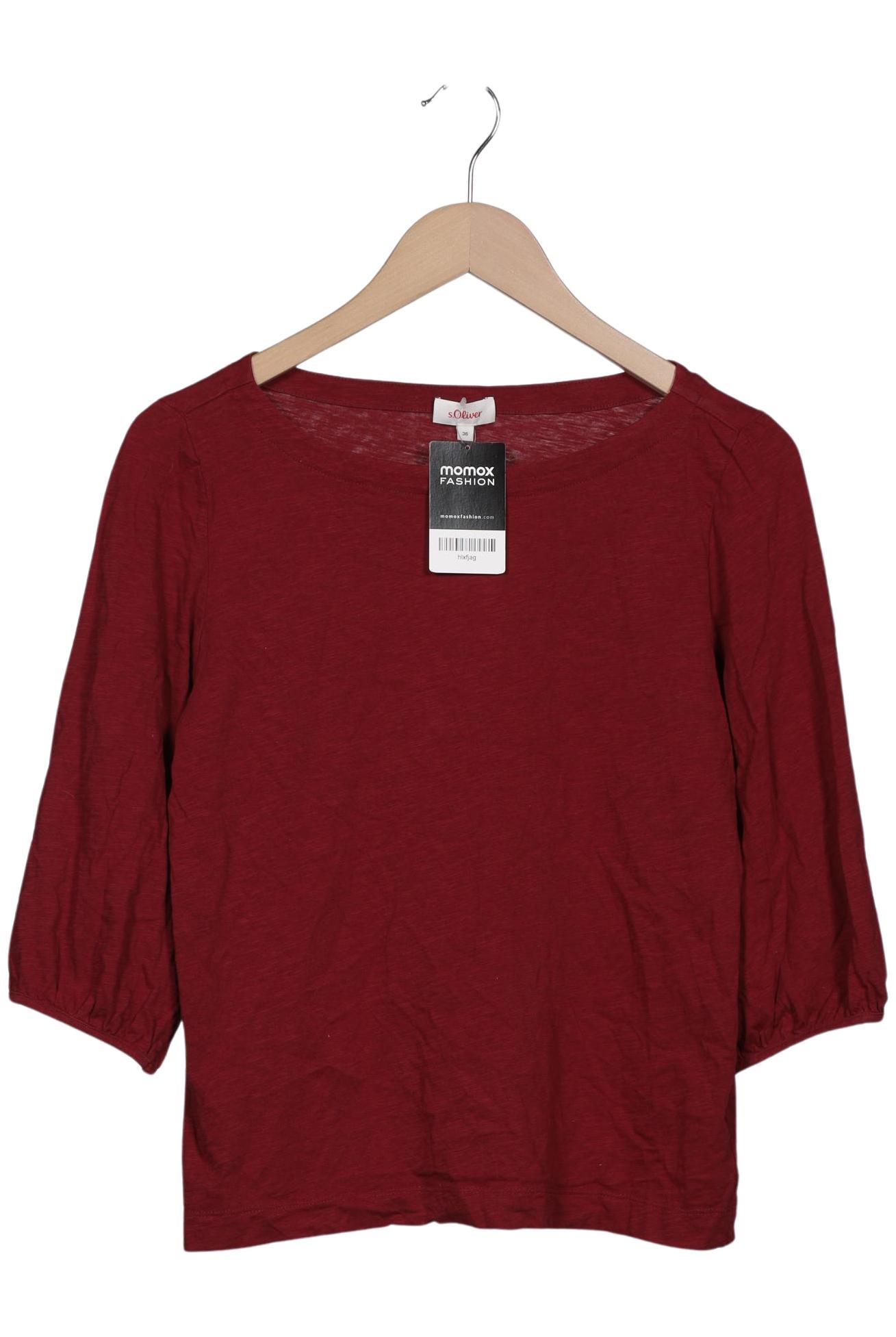 

s.Oliver Damen Langarmshirt, rot, Gr. 36