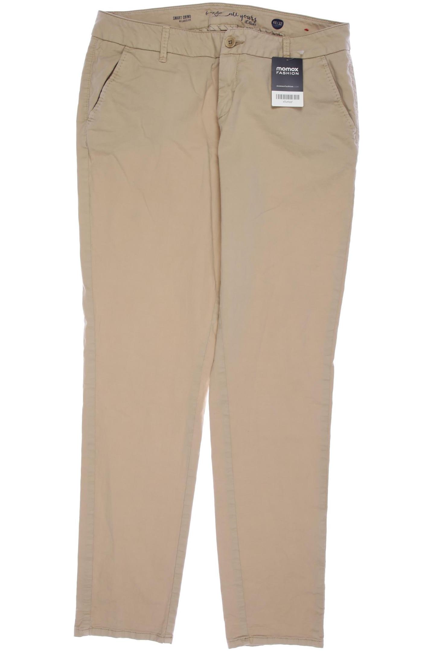 

s.Oliver Damen Stoffhose, beige, Gr. 40