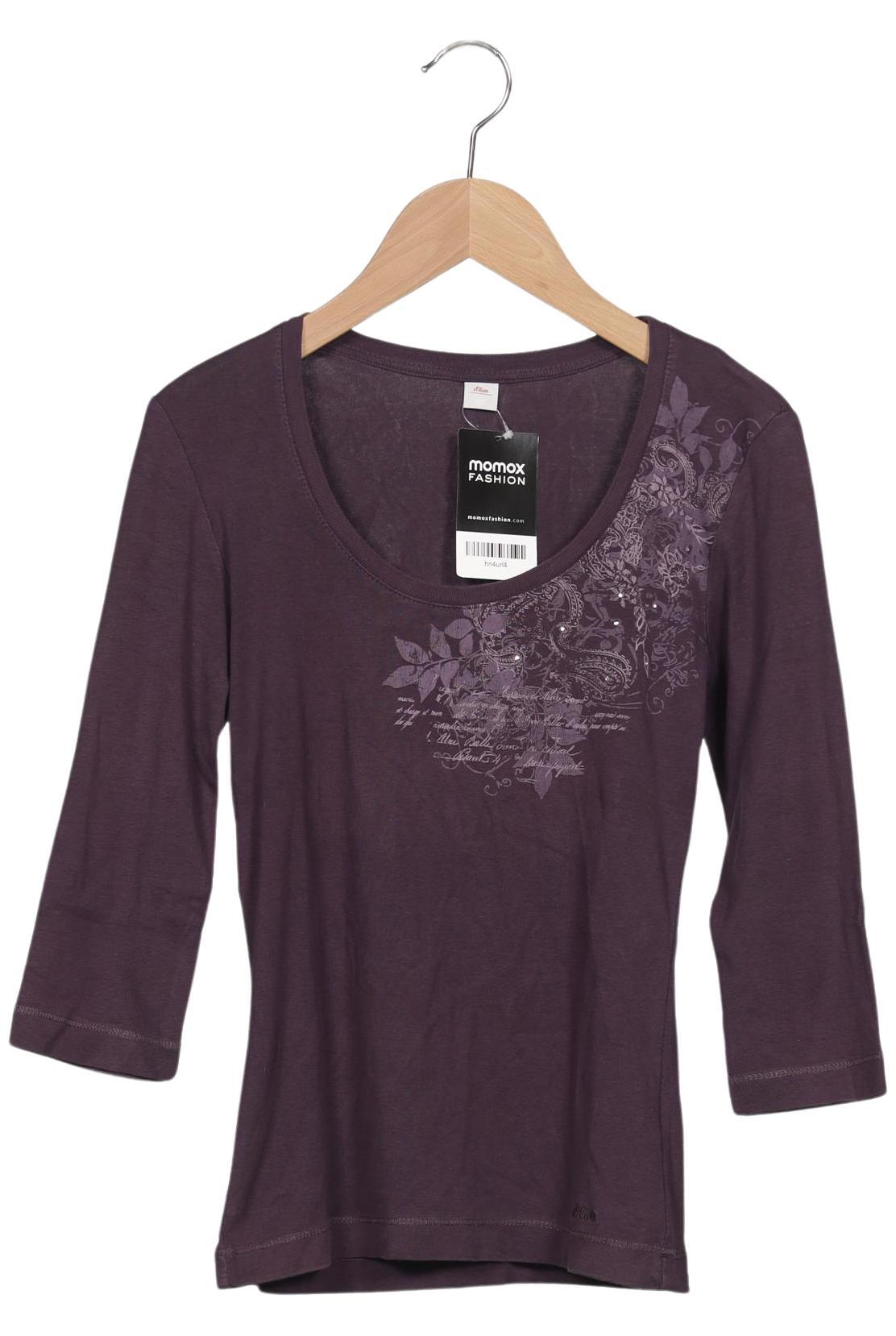 

s.Oliver Damen Langarmshirt, flieder, Gr. 34