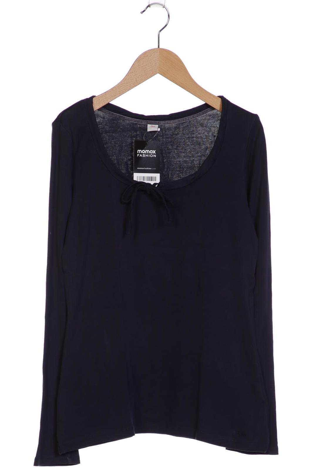 

s.Oliver Damen Langarmshirt, marineblau, Gr. 38