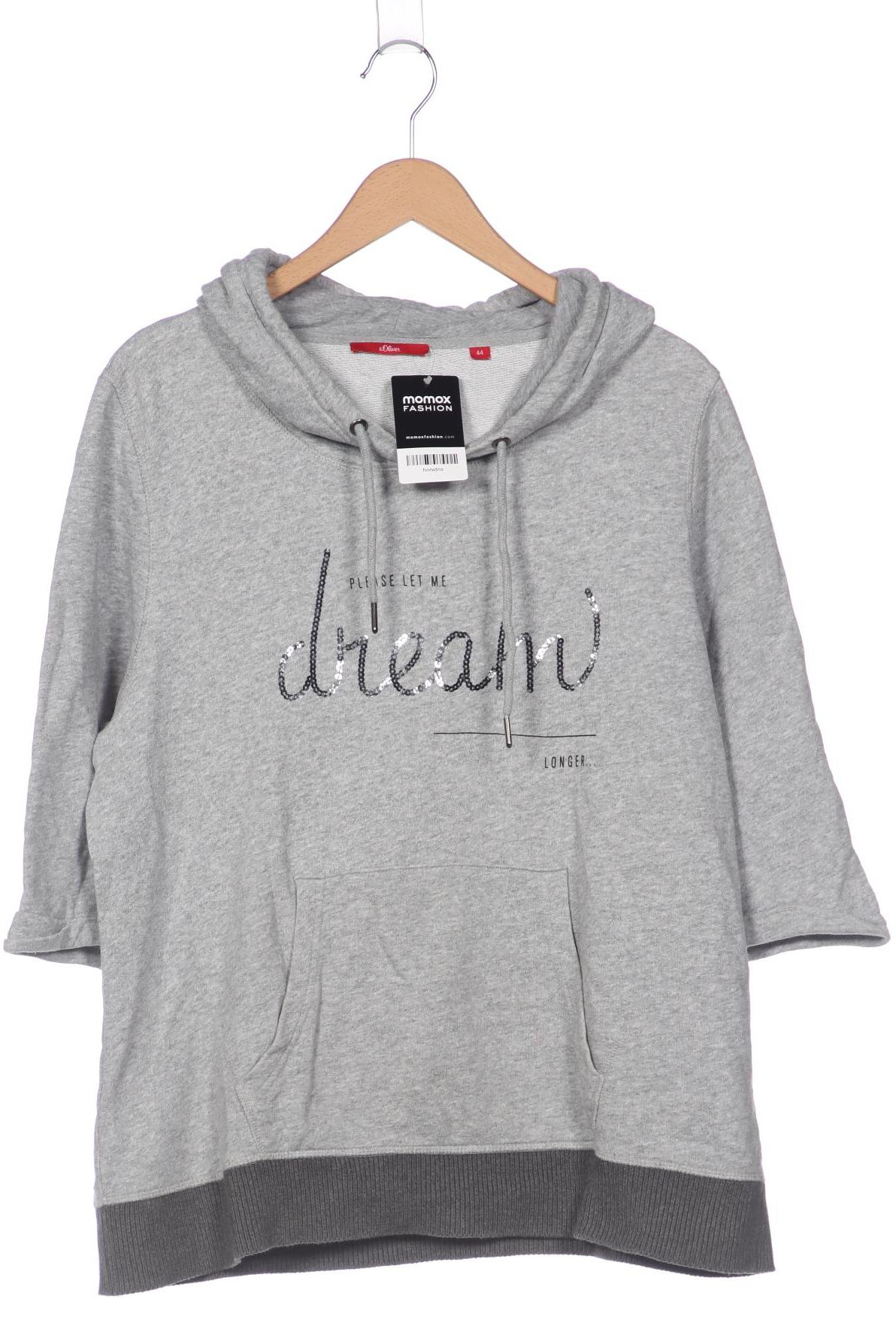 

s.Oliver Damen Kapuzenpullover, grau, Gr. 44