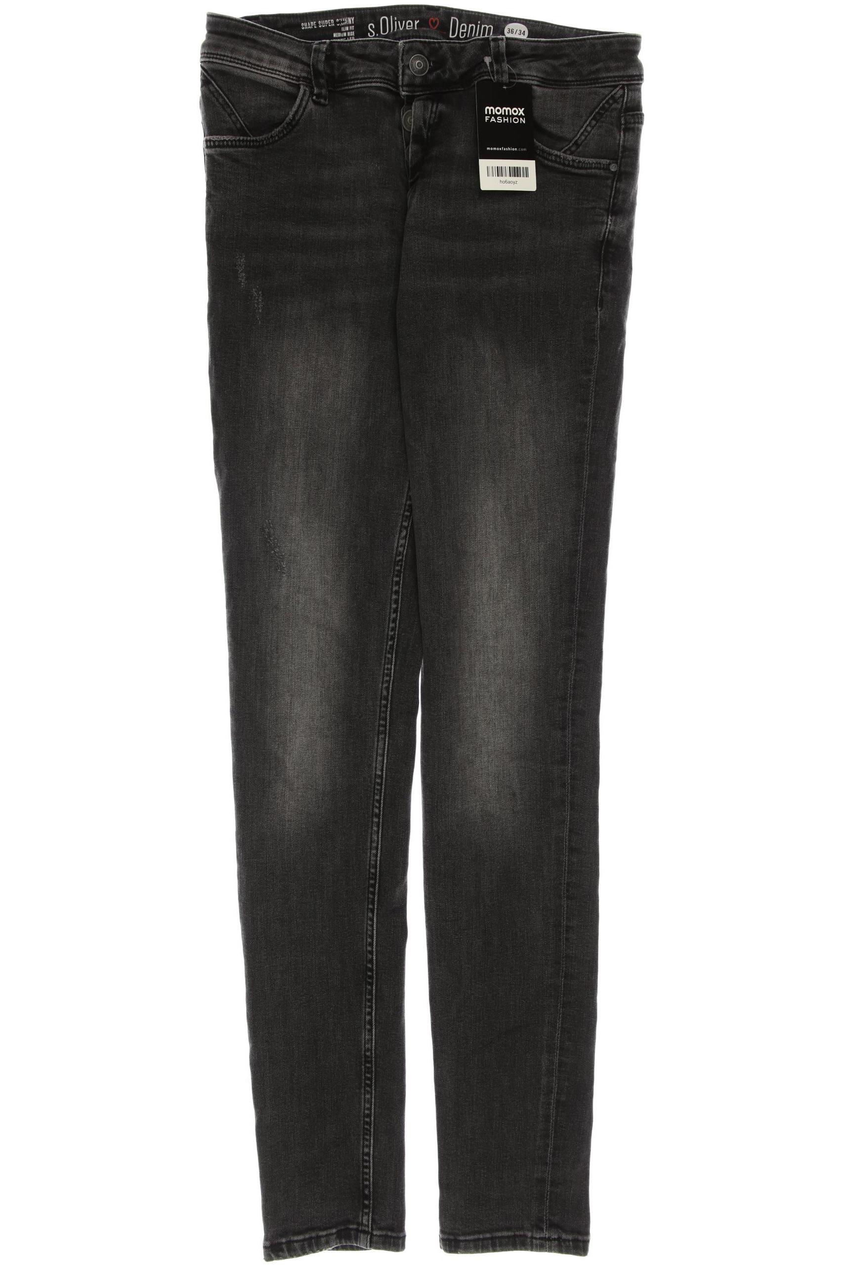 

s.Oliver Damen Jeans, grau