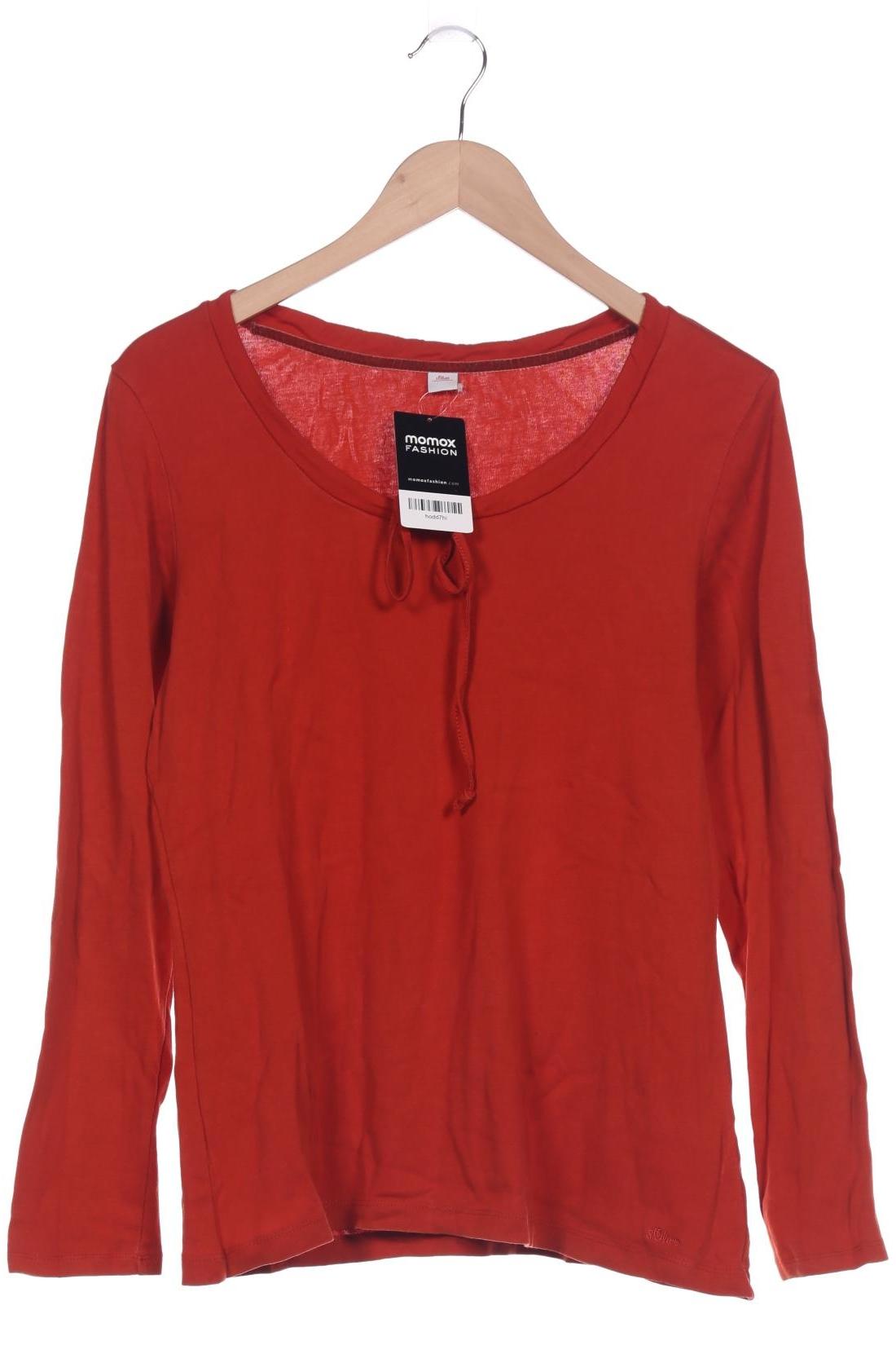 

s.Oliver Damen Langarmshirt, orange, Gr. 44