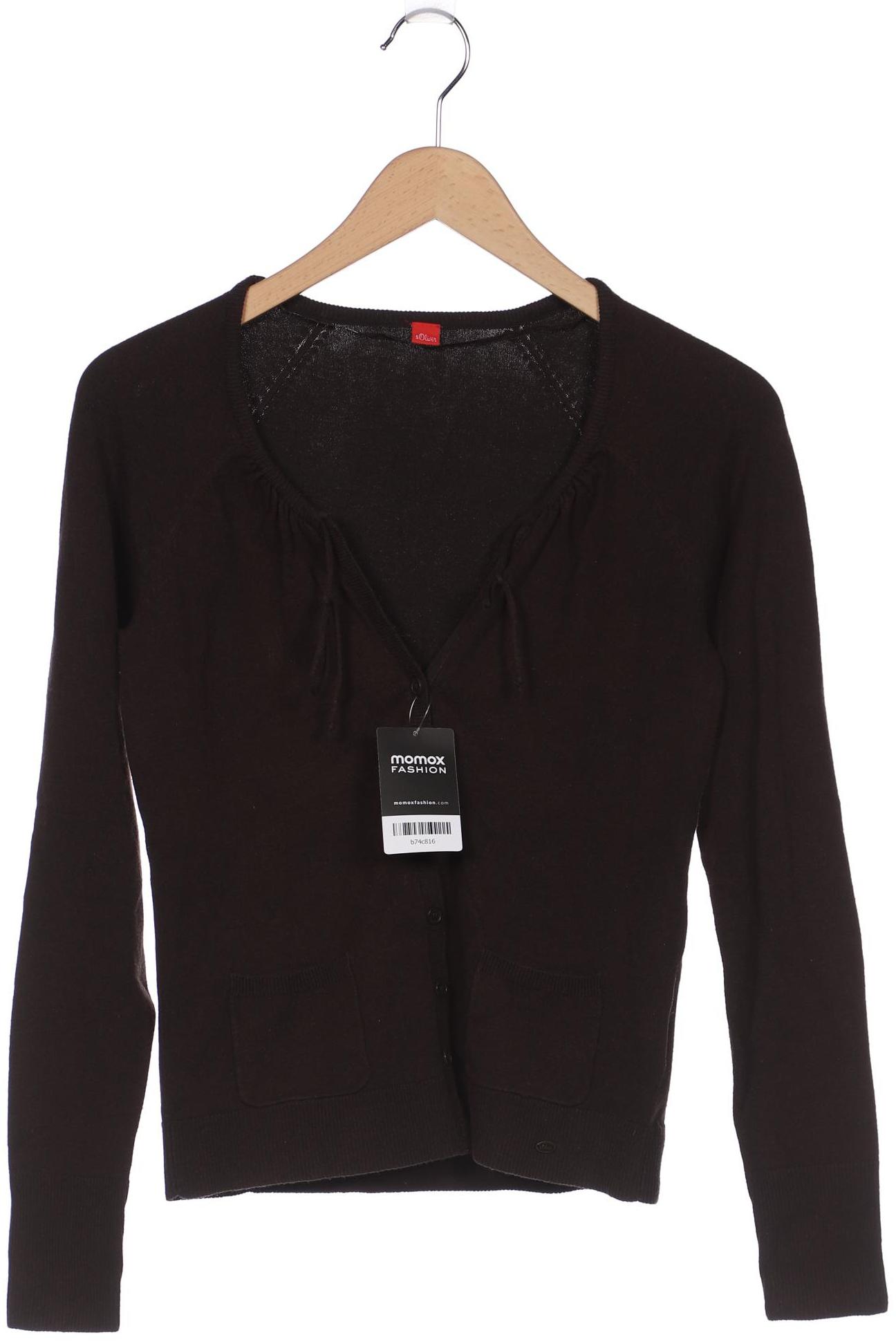 

s.Oliver Damen Strickjacke, braun, Gr. 34